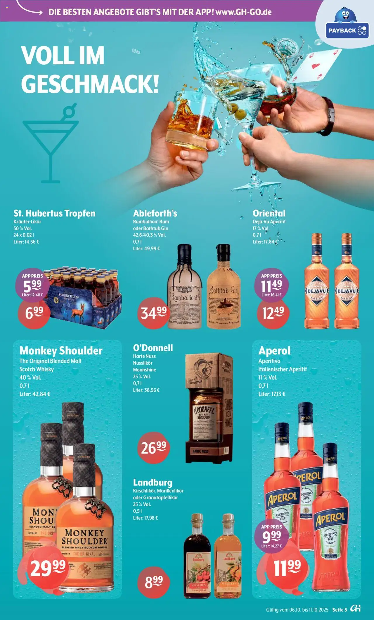 Getränke Hoffmann - Brandenburg – gültig ab 06.10.2025 | Seite: 5 | Produkte: Whisky, Rum, Gin, Hubertus tropfen
