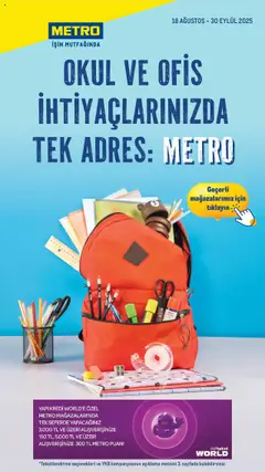 18.08.2025 tarihinden itibaren geçerli olan Metro kataloğu önizlemesi