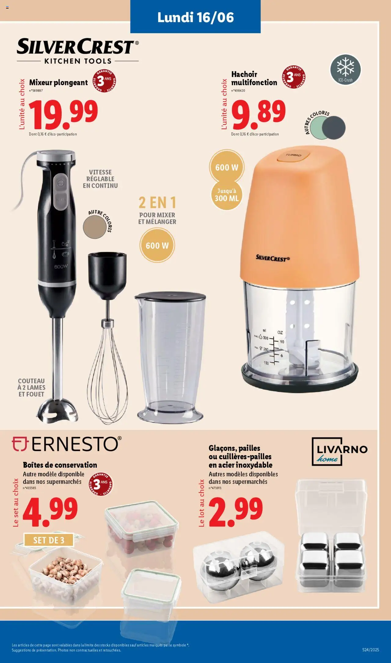  | Page: 11 | Produits: Couteau, Mixeur plongeant, Blender, Mixer