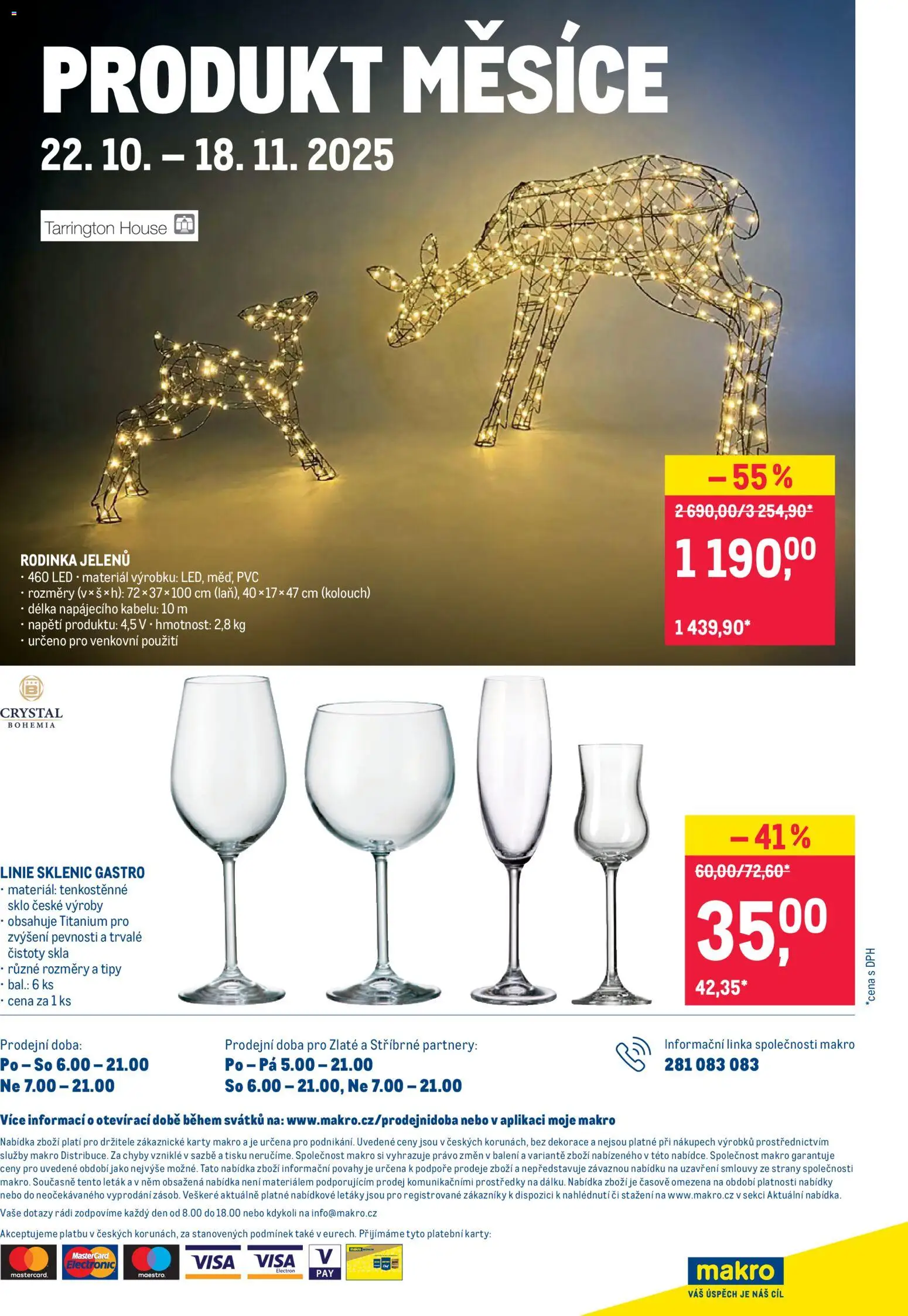 Makro leták - Spotřební zboží od 22.10.2025 | Strana: 8 | Produkty: Karty, LED, Dekorace