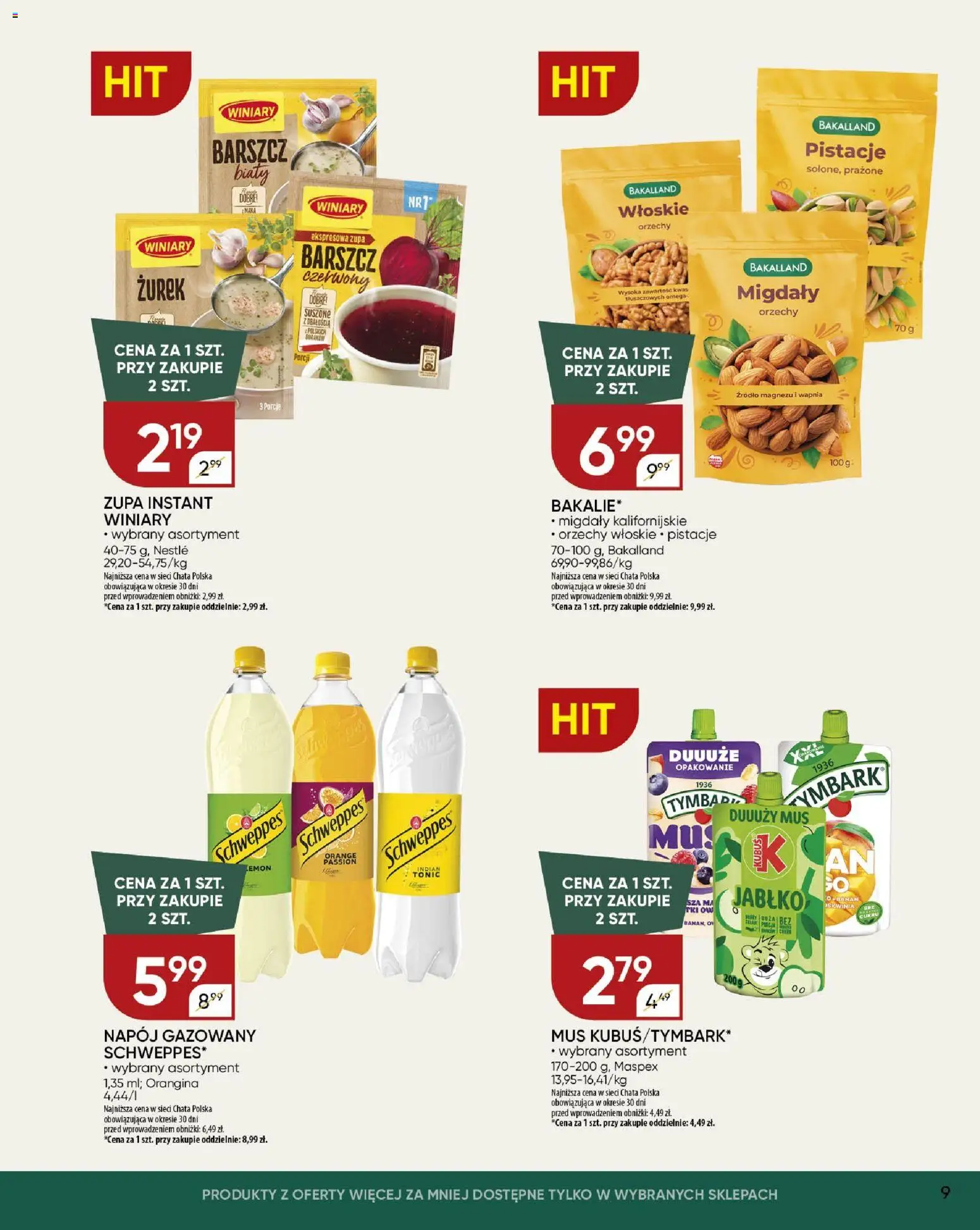 Chata Polska Gazetka od 04.12.2025 | Strona: 9 | Produkty: Orzechy włoskie, Zurek, Zupa, Orzechy