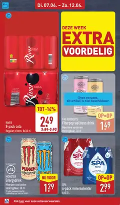 Aldi folder week 15 - Voorbeeld van een folder van Aldi, geldig van 07.04.2026 | Pagina: 12 | Producten: Monster, Festék, Mango, Mineraalwater