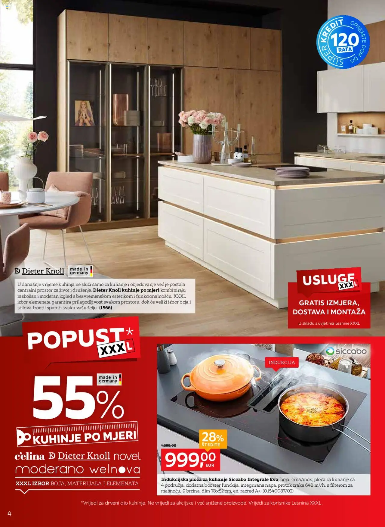 Lesnina katalog | vrijedi od 02.09.2025 | Stranica: 4 | Proizvodi: Indukcijska ploča, Kuhinja, Ploča za kuhanje