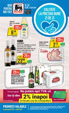 Catalog Mega Image – previzualizare al pliantului de la Mega Image valabil de la 07.08.2025
