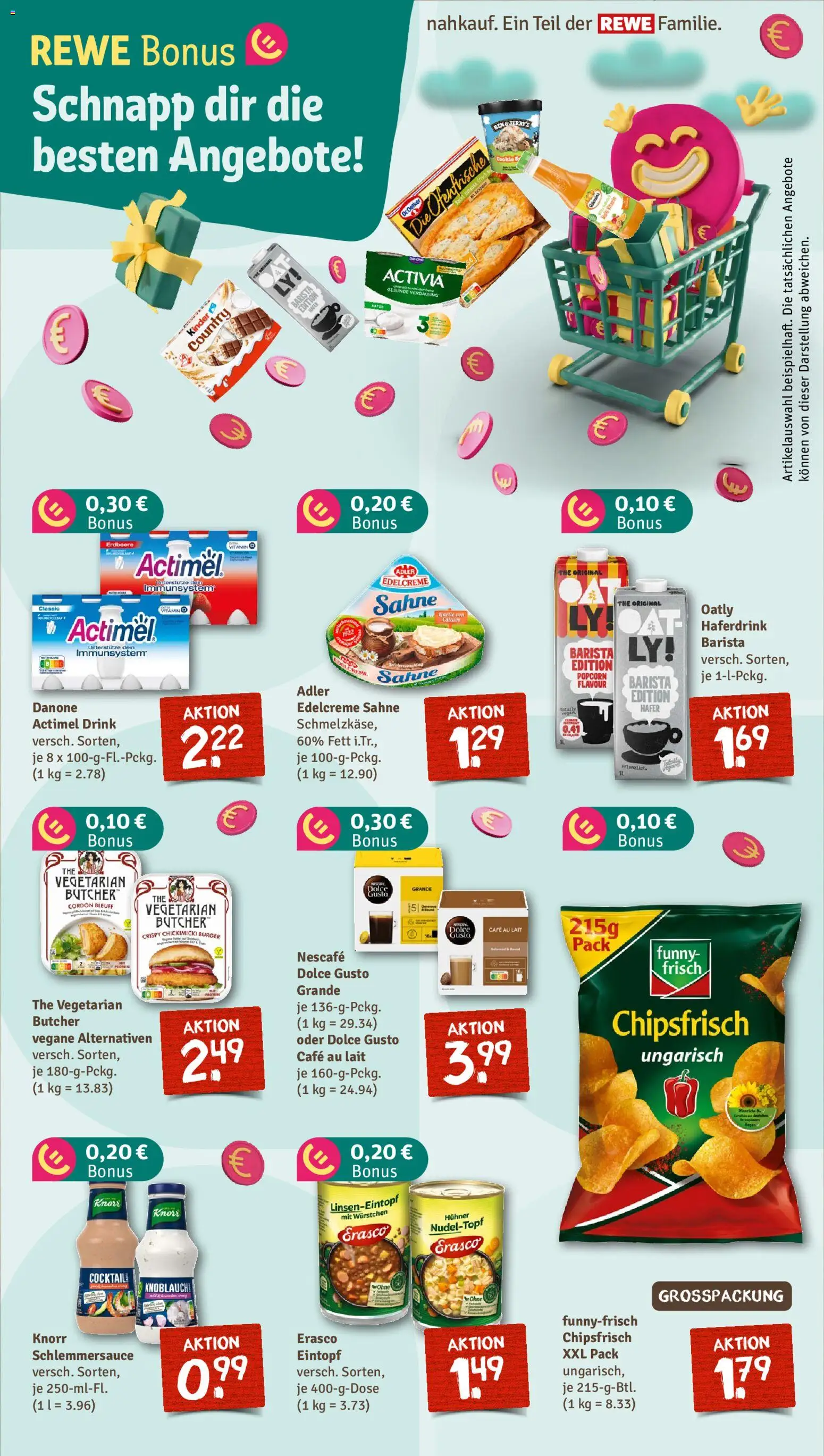 Nahkauf Prospekt – gültig ab 28.12.2025 | Seite: 4 | Produkte: Actimel, Ofenfrische, Haferdrink, Knoblauch