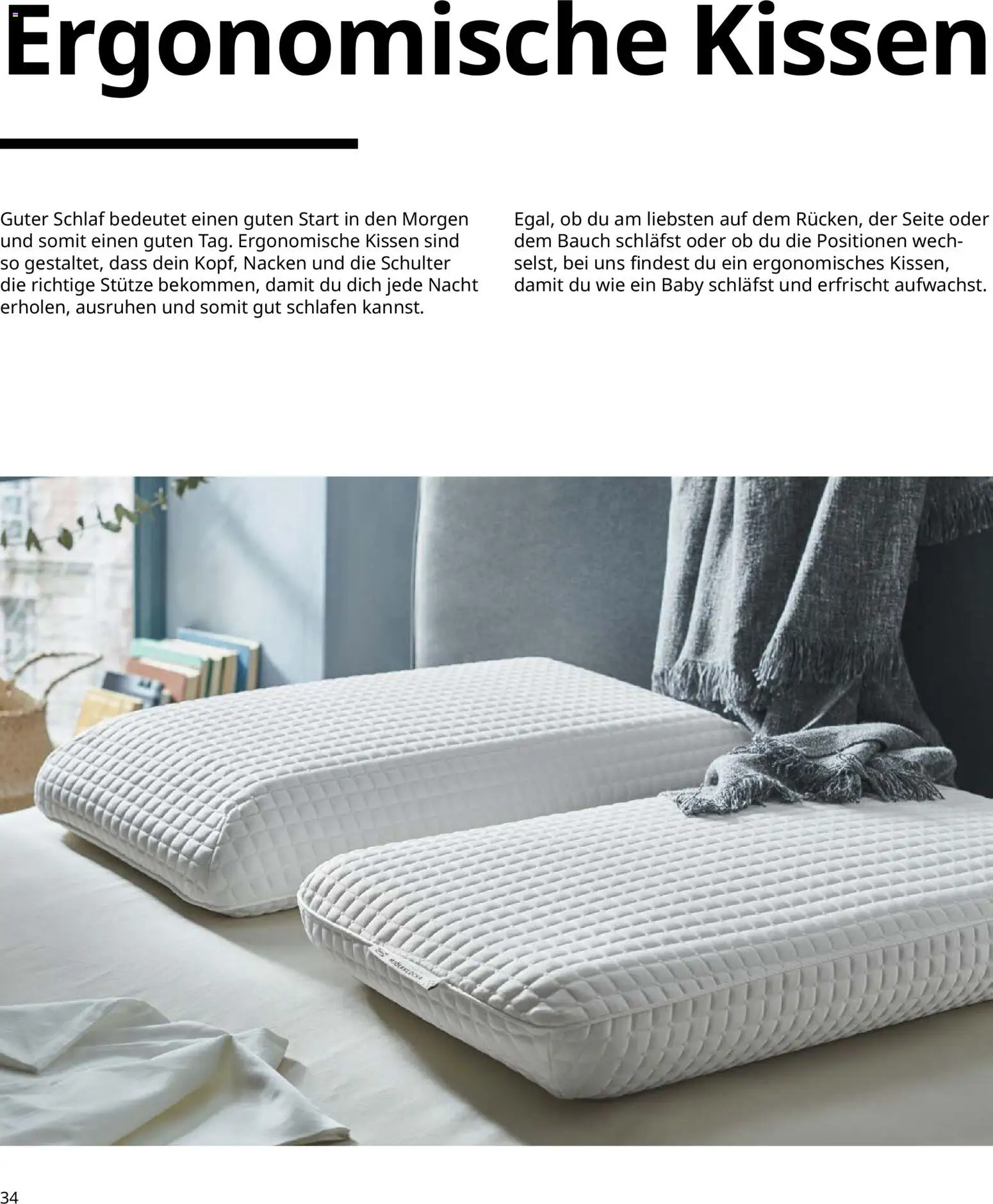 Ikea Prospekt  Schlafkomfort	 – gültig ab 30.09.2025 | Seite: 34 | Produkte: Kissen