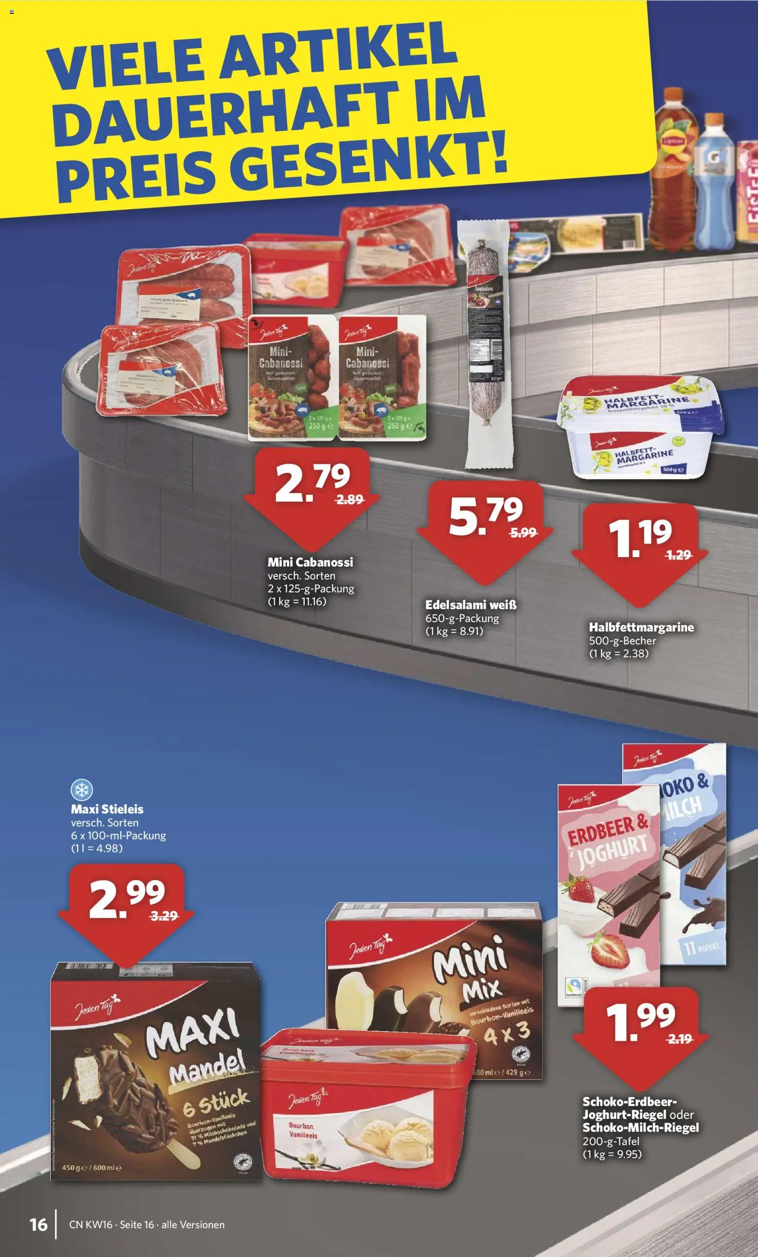 Combi Prospekt 	 – gültig ab 13.04.2026 | Seite: 16 | Produkte: Margarine, Milch, Bourbon