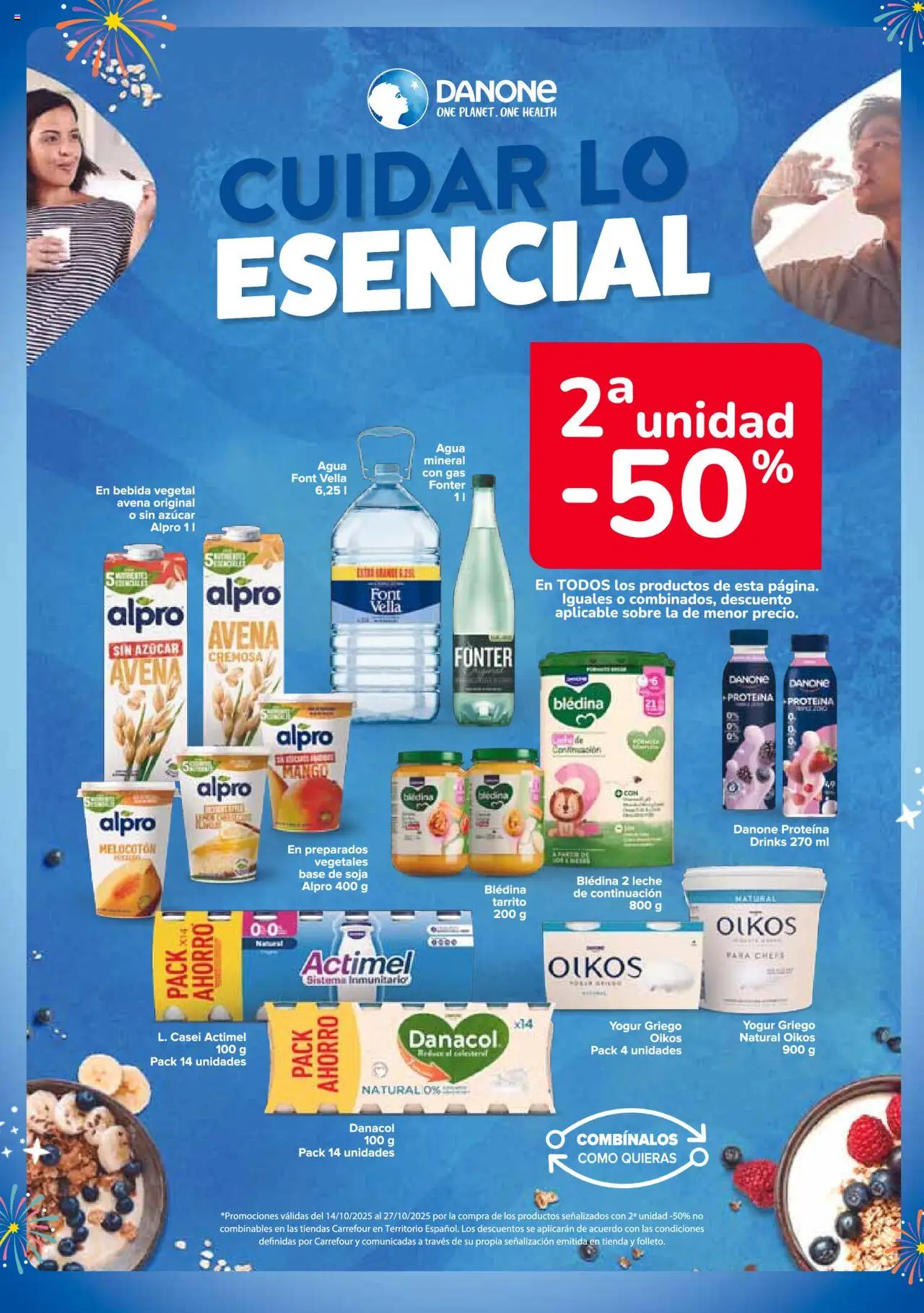 Carrefour folleto │ válido desde el 14.10.2025 | Página: 18 | Productos: Leche, Yogur, Ρούτερ, Agua mineral