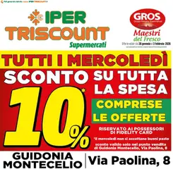 Anteprima del volantino Ipertriscount Guidonia Montecelio catalogo valido a partire dal 26.01.2026