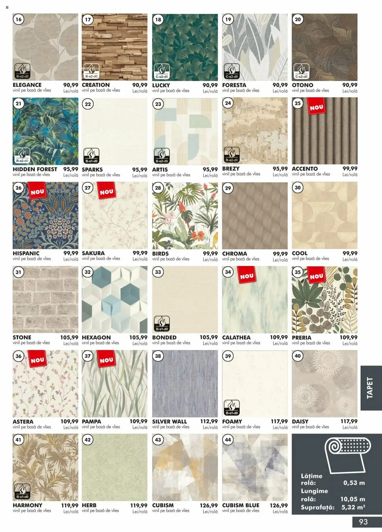 Noul catalog Diego – valabil de la 01.04.2024 | Pagină: 93 | Produse: Tapet