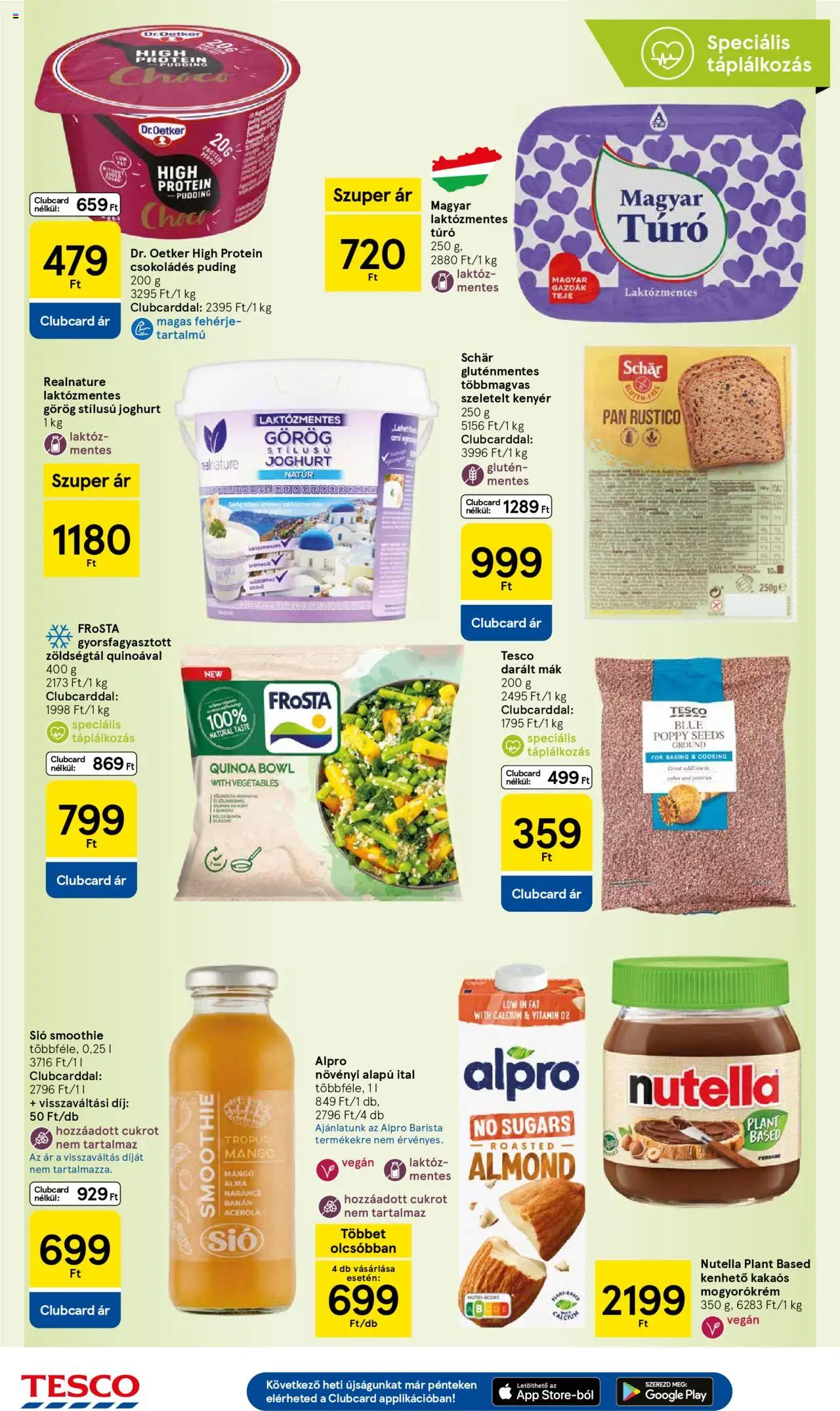 Tesco akciós ujság - amely érvényes a következő dátumtól: 16.10.2025 | Oldal: 6 | Termékek: Fehérje, Joghurt, Kenyér, Quinoa