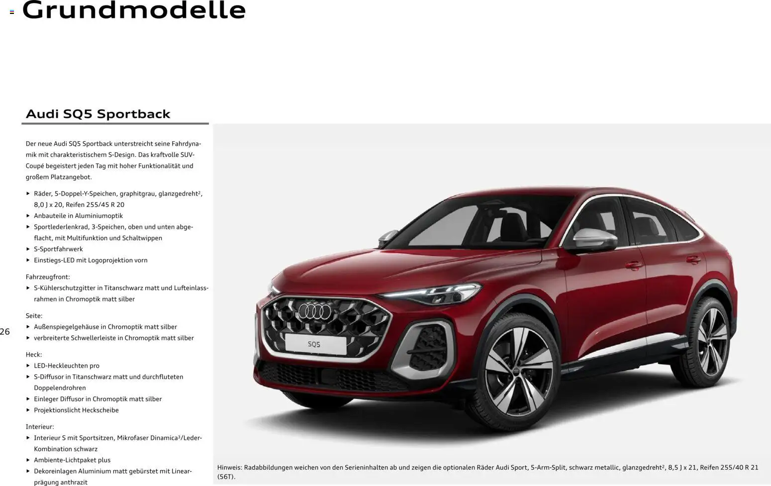Audi Q5 – gültig ab 28.10.2025 | Seite: 26