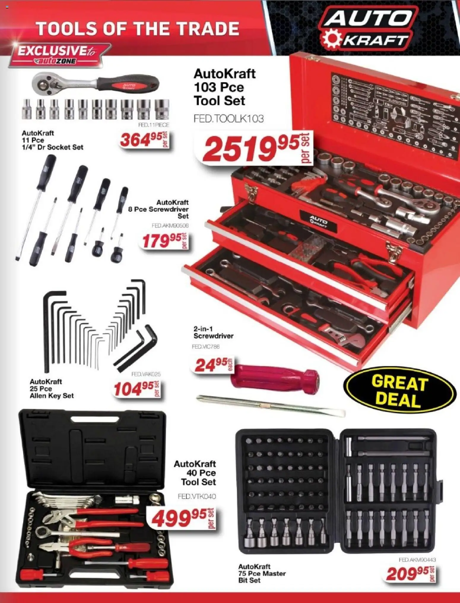 New AutoZone catalogue – valid from 23.02.2026 | Page: 7 | Products: Socket set, Socket