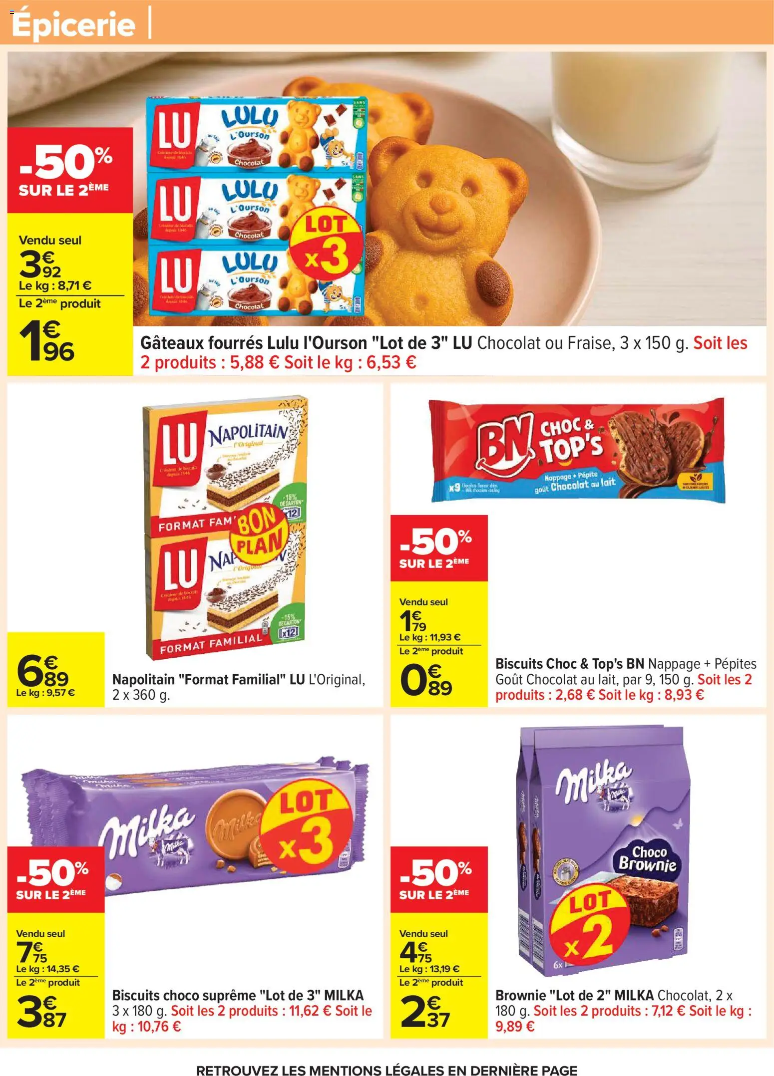 {H1} | Page: 51 | Produits: Lait, Chocolat, Biscuits