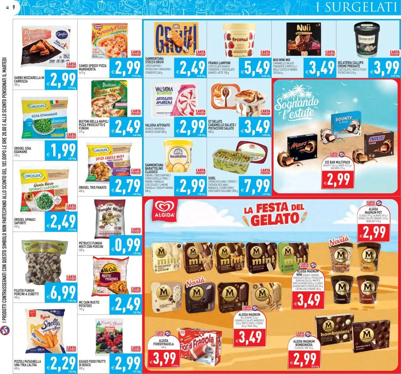 Volantino PIM Supermercati del 18.08.2025 | Pagina: 9 | Prodotti: Yogurt, Limone, Mandorle, Funghi