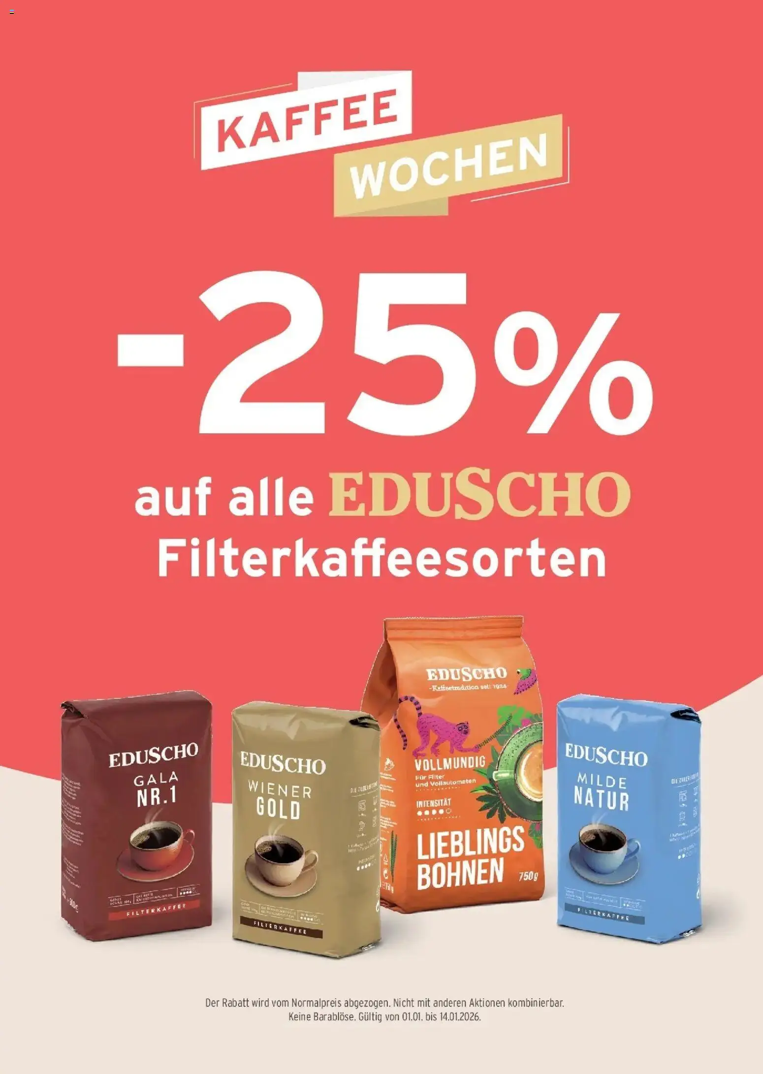 Tchibo Eduscho Tchibo Magazin gültig ab 07.01.2026 | Seite: 15 | Produkte: Kaffee