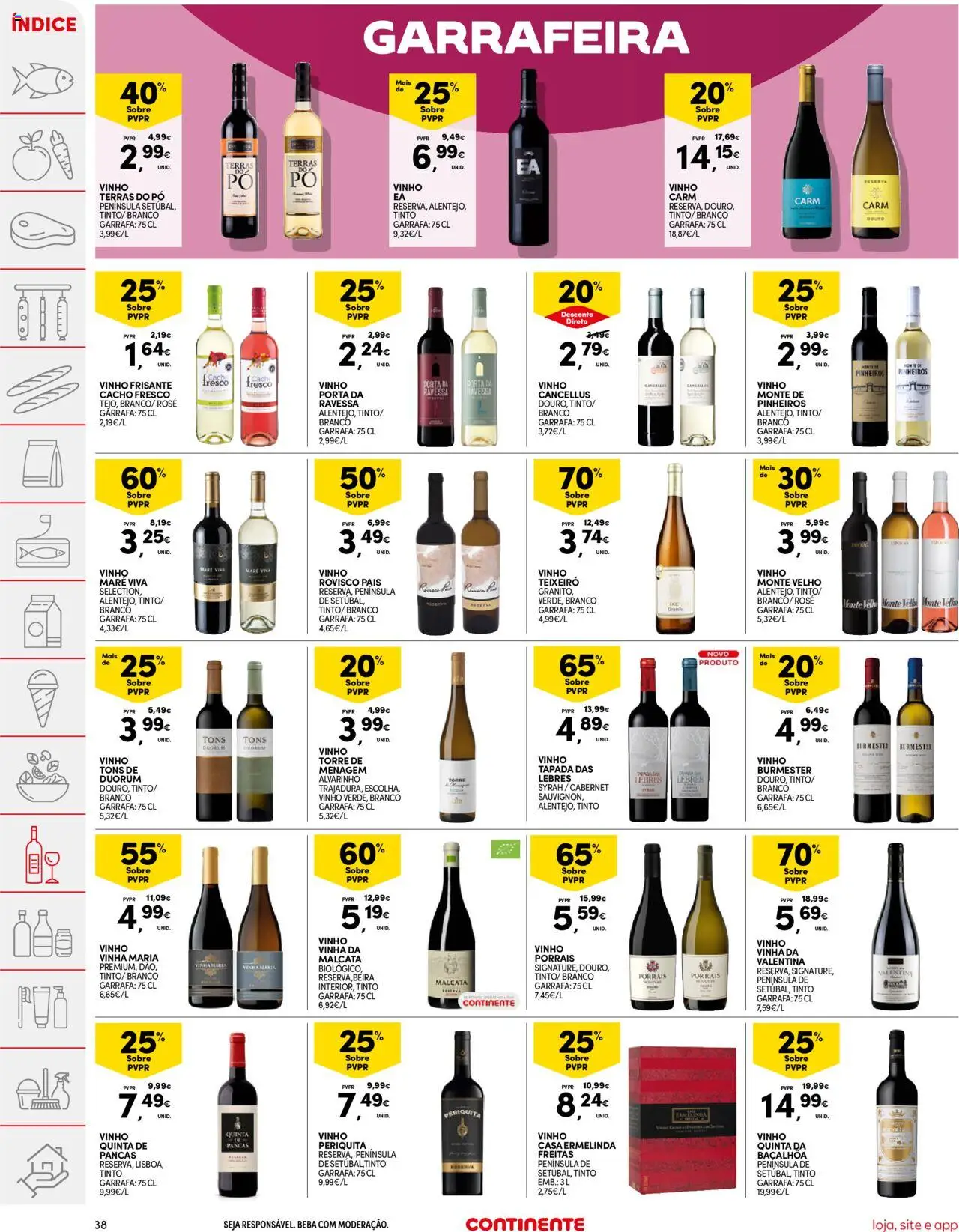 Continente folheto │ válido de 21.10.2025 | Página: 38 | Produtos: Porta, Pó, Vinho
