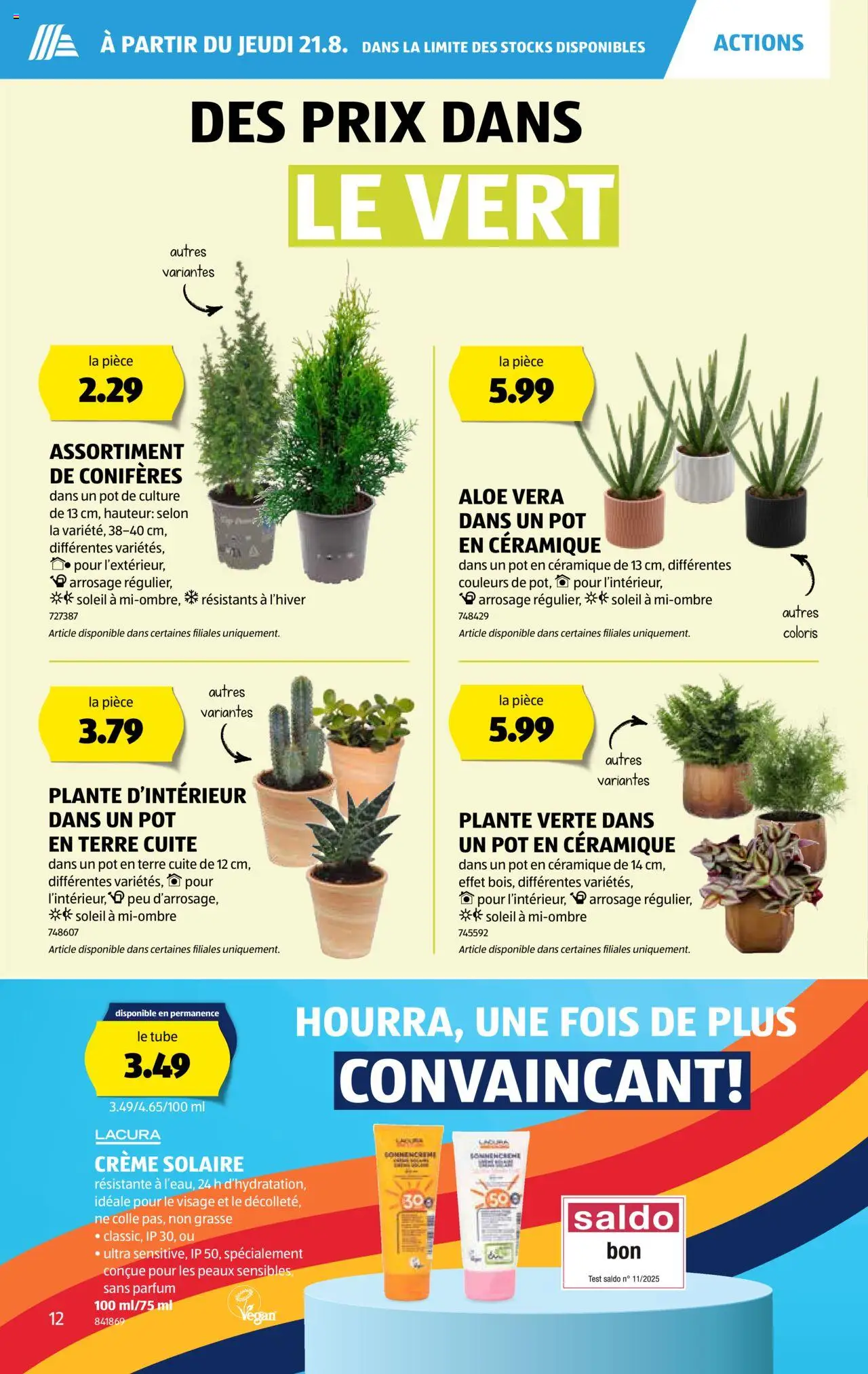 Aldi Prospectus ab 21.08.2025 | Seite: 13 | Produkte: Parfüm, Creme