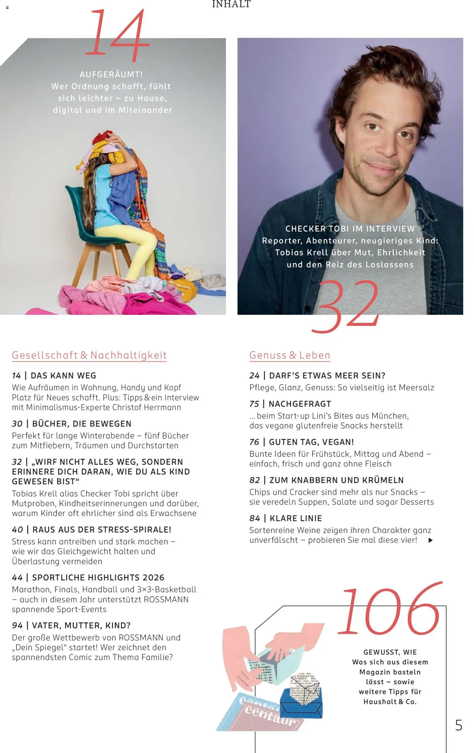 Rossmann Centaur – gültig ab 01.01.2026 | Seite: 5 | Produkte: Spiegel, Handball, Chips, Fleisch