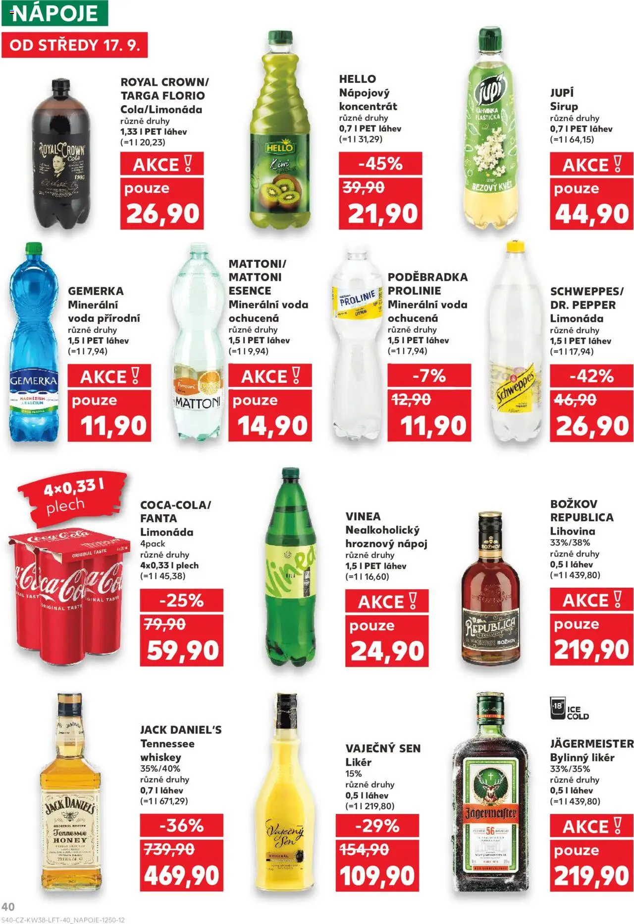 Kaufland leták - Praha 4 od 17.09.2025 | Strana: 40