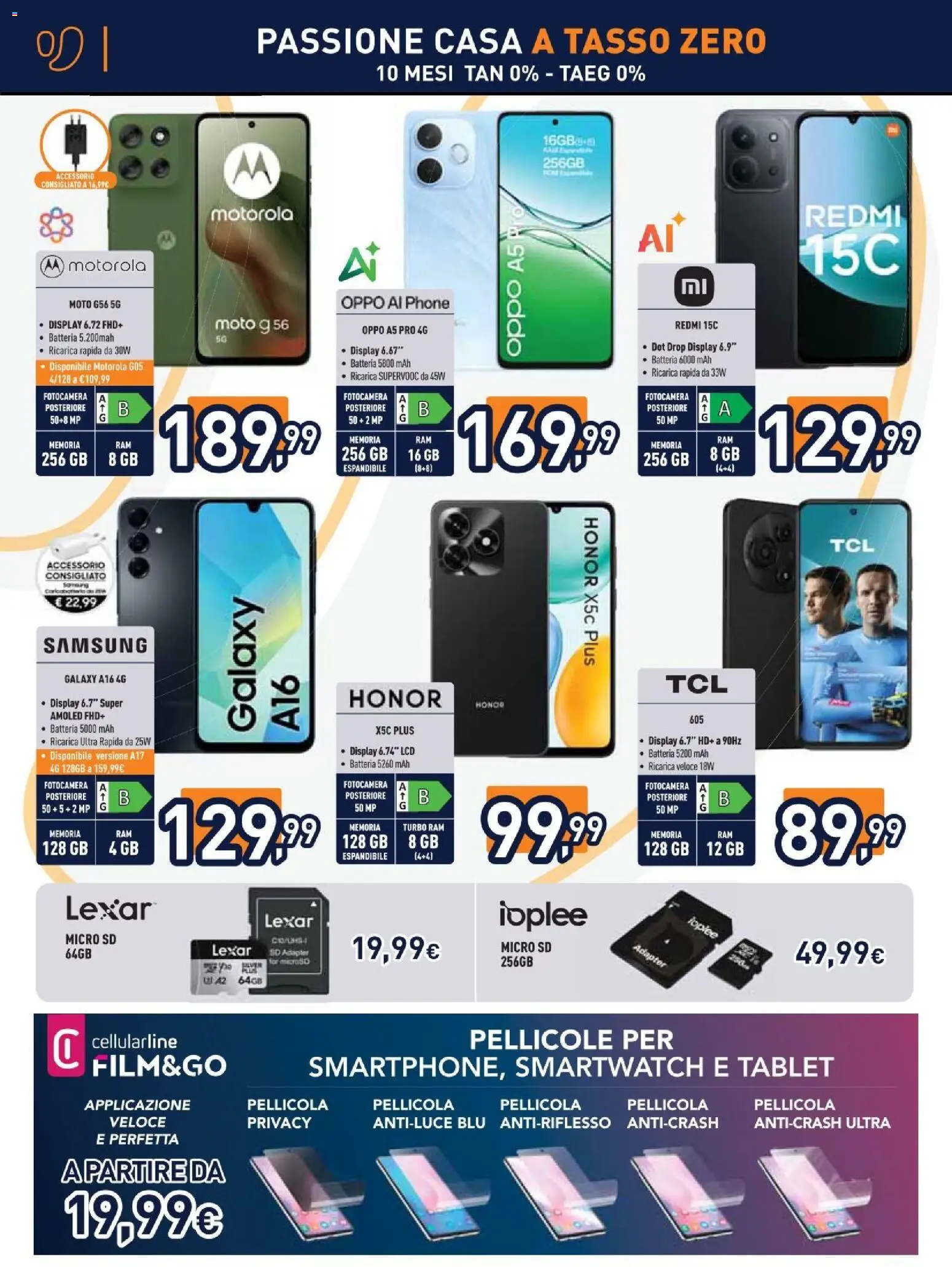 Volantino Unieuro del 27.02.2026 | Pagina: 30 | Prodotti: Samsung Galaxy, Pellicola, Batteria, Samsung