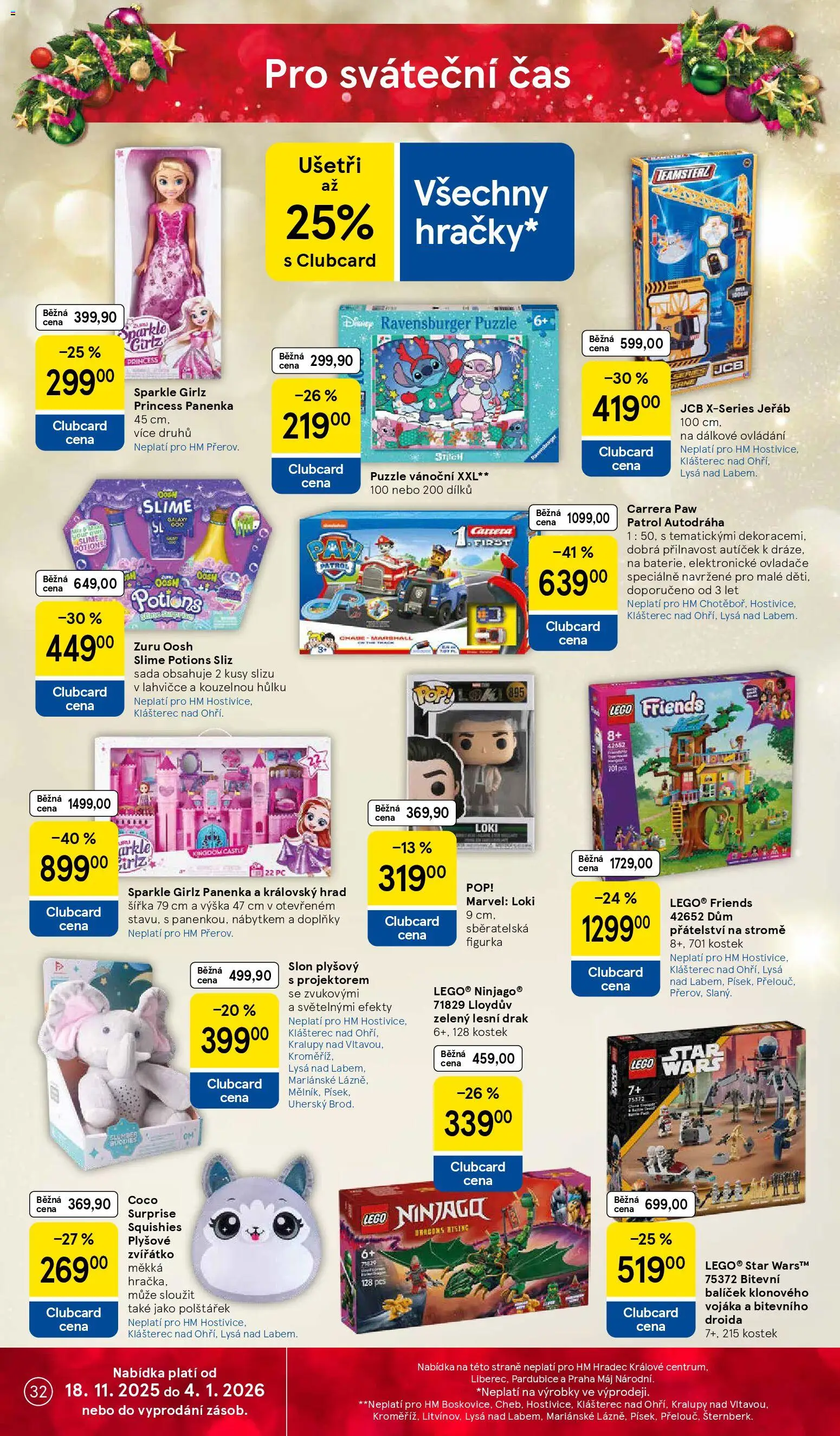 Tesco Black Friday od 26.11.2025 | Strana: 32 | Produkty: LEGO, PC, Lego Friends, Puzzle