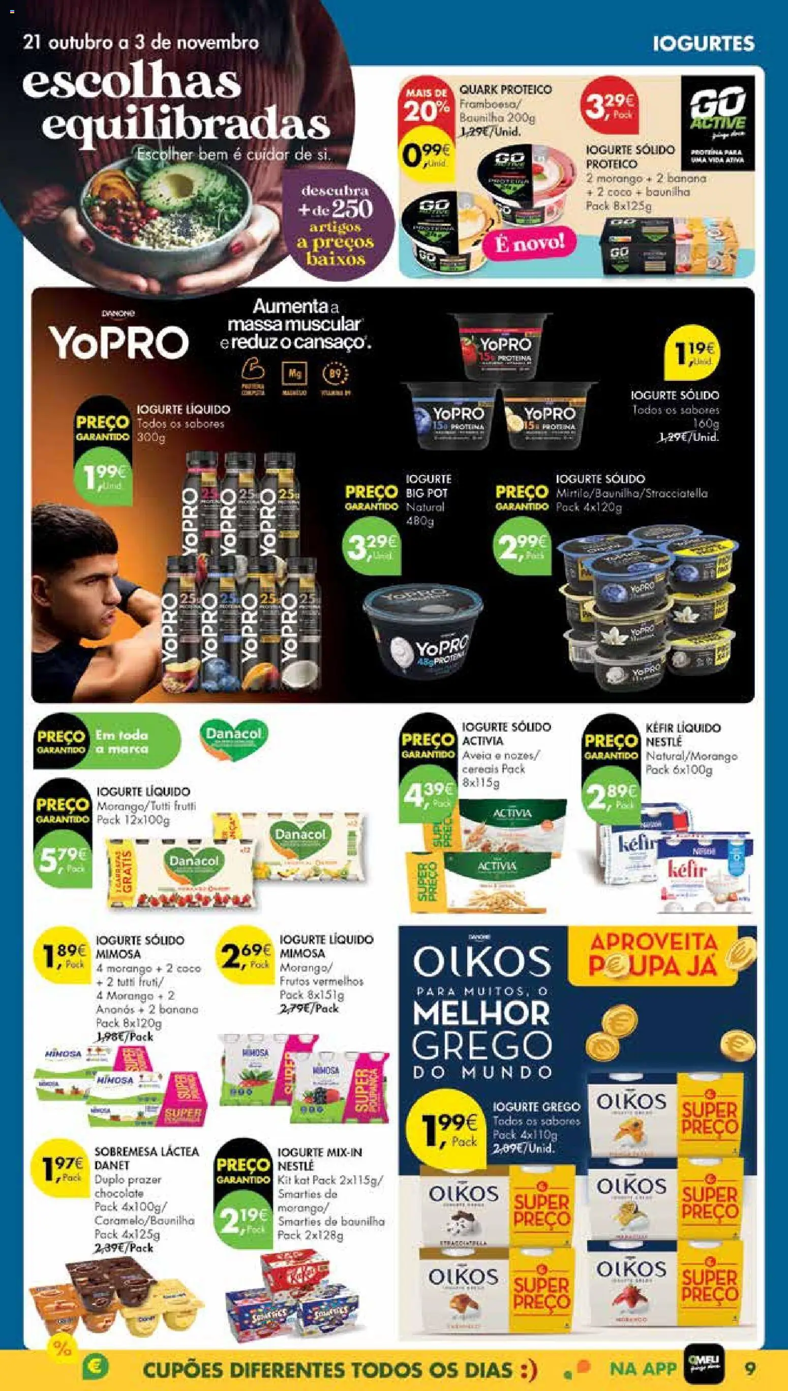 Pingo Doce Poupe Esta Semana Madeira │ válido de 28.10.2025 | Página: 9 | Produtos: Aveia, Iogurte, Nestlé, Chocolate