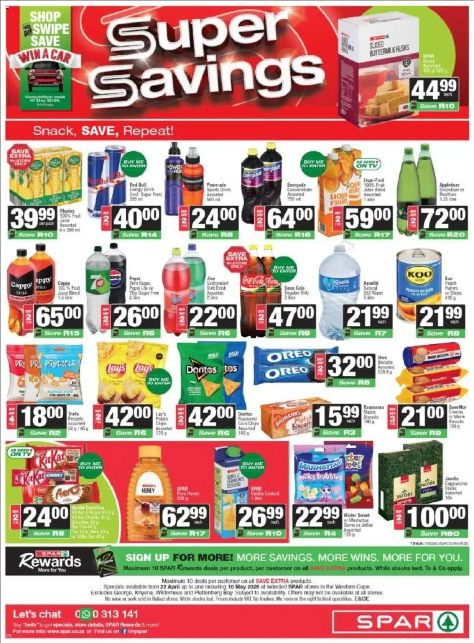 New Spar catalogue – valid from 22.04.2026 | Page: 16 | Products: Bed, Pork, Chips