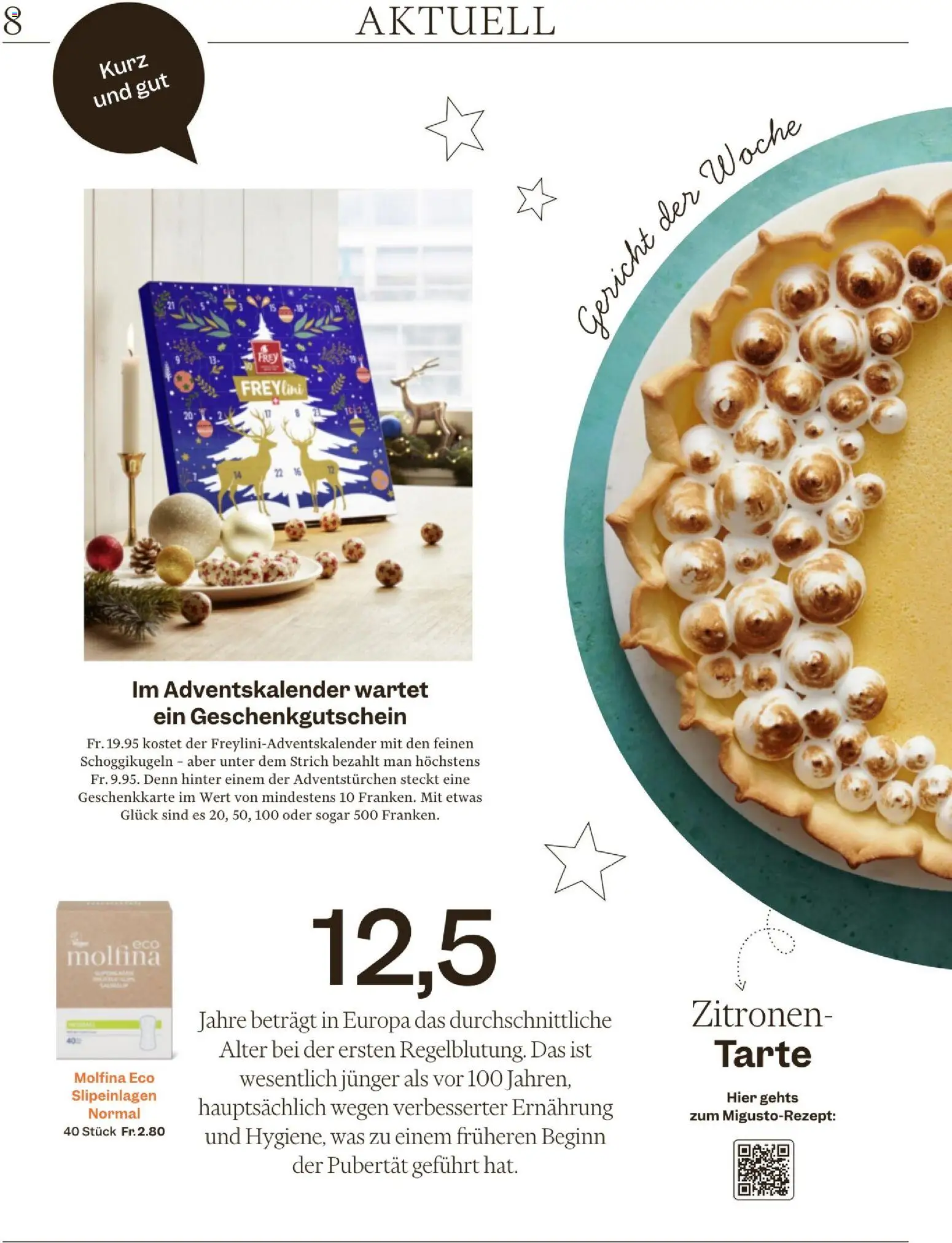 Migros Magazin – gültig ab 17.11.2025 | Seite: 8 | Produkte: Kammerjunker