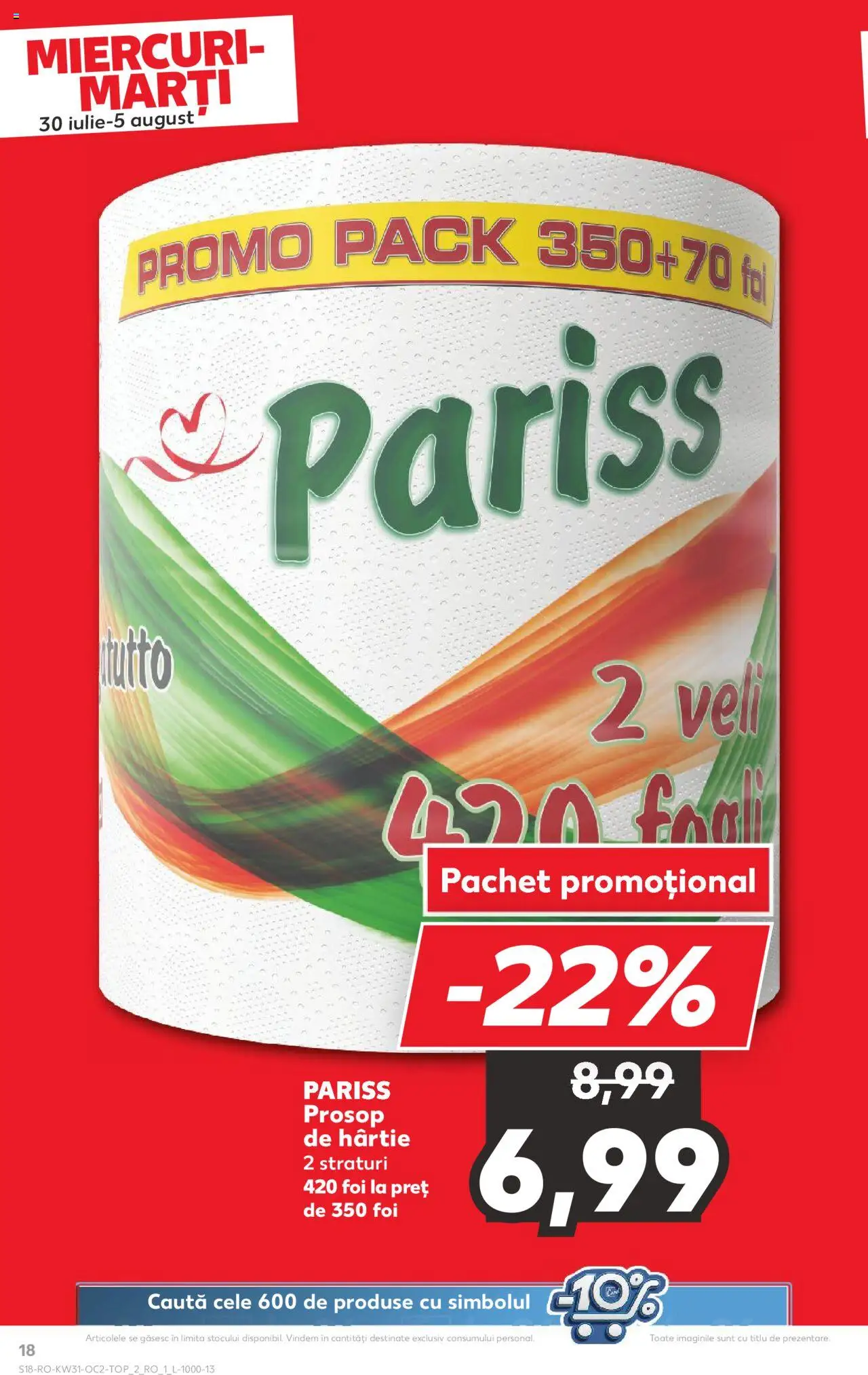 Kaufland RO akciós ujság - amely érvényes a következő dátumtól: 30.07.2025 | Oldal: 18