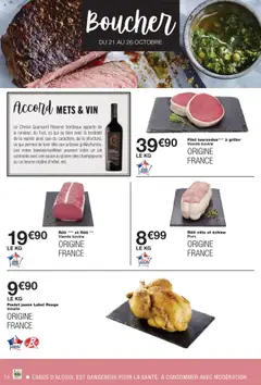 Monoprix - Prévisualisation de Monoprix catalogue valide à partir de 21.10.2025 | Page: 14 | Produits: Beurre, Viande, Vin, Tournedos