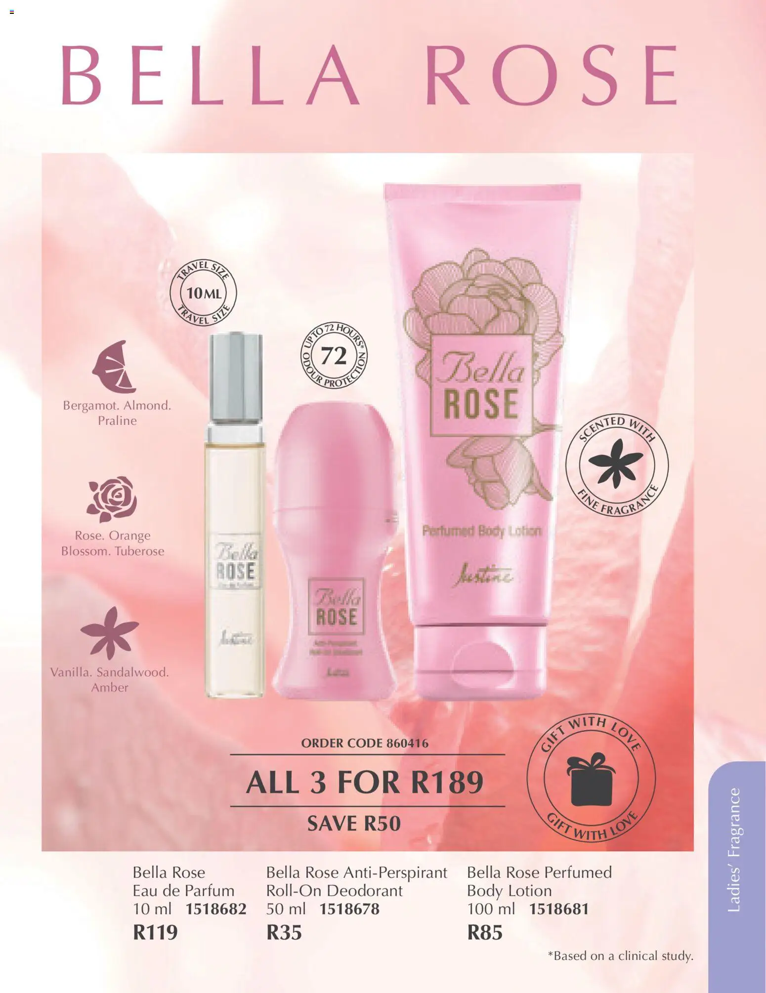 New Justine catalogue – valid from 01.03.2026 | Page: 52 | Products: Tray, Fragrance, Deodorant, Lotion