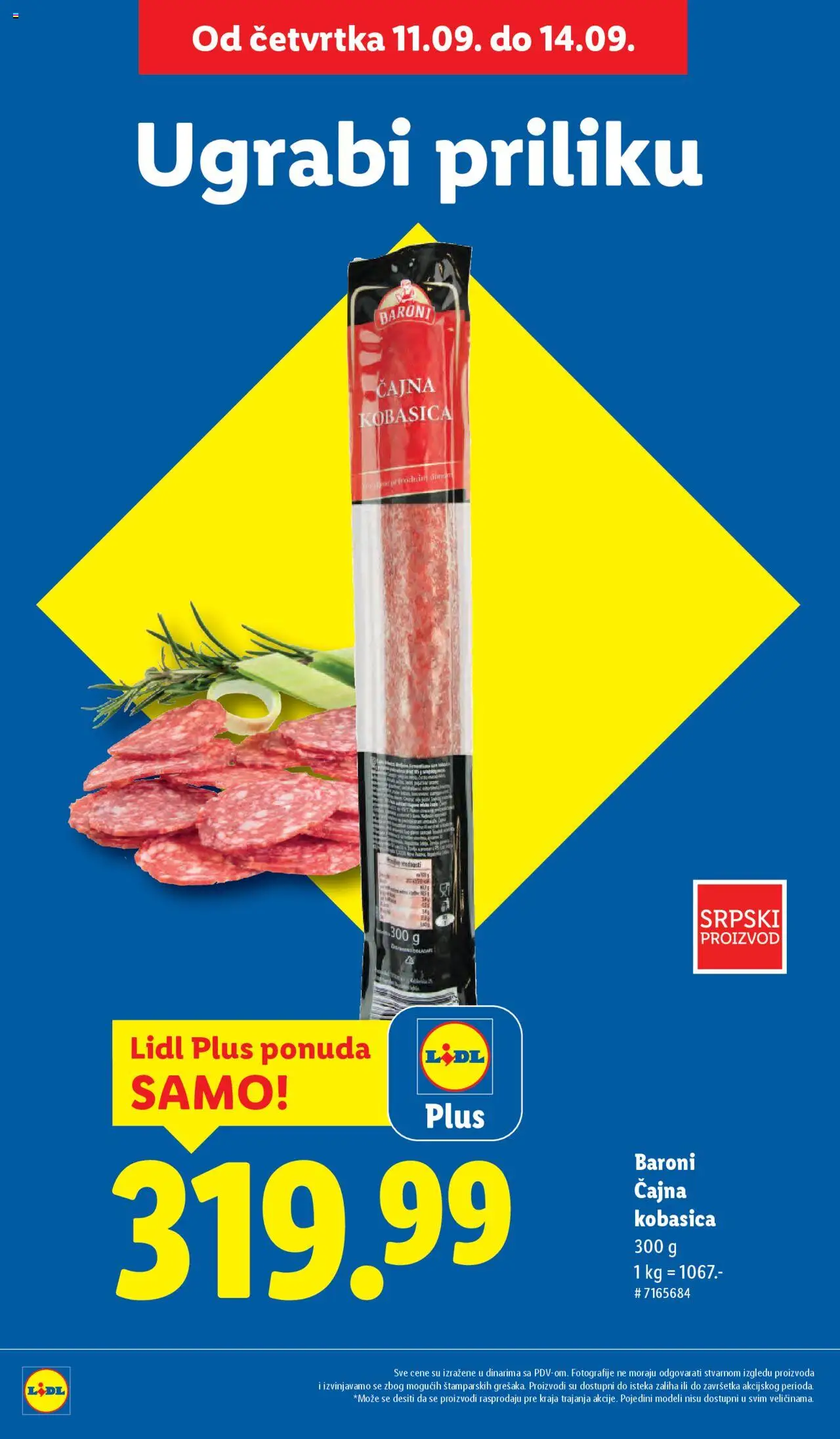 Lidl katalog - važi od 11.09.2025 | Strana: 2 | Proizvode: Kobasica