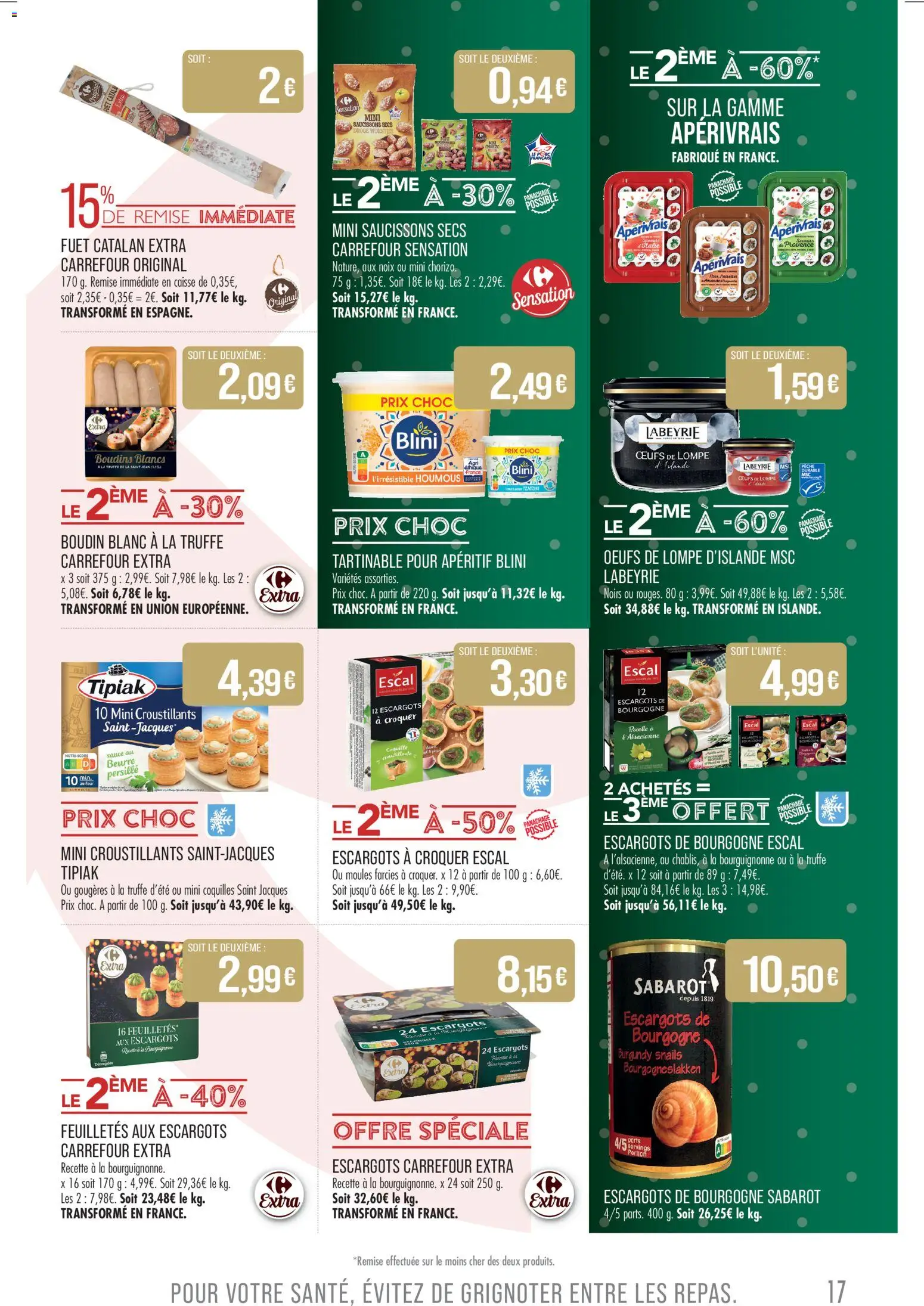 {H1} | Page: 17 | Produits: Four, Beurre, Œufs, Noix