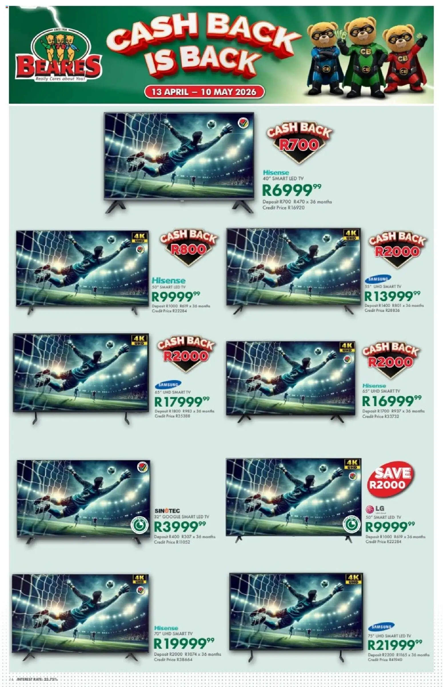 New Beares catalogue – valid from 13.04.2026 | Page: 14 | Products: TV