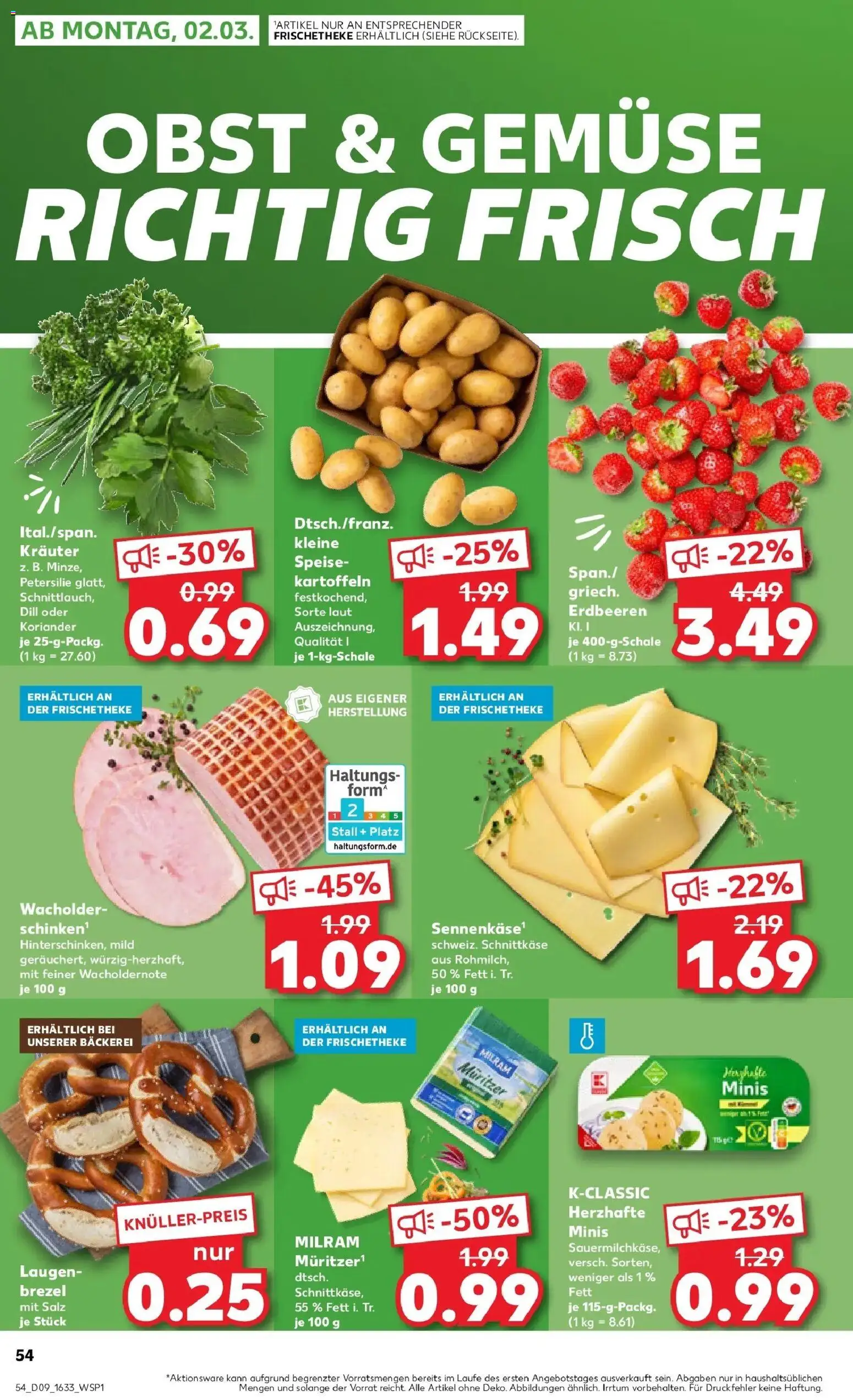 Kaufland prospekt Ludwigsburg	 – gültig ab 26.02.2026 | Seite: 54 | Produkte: Kartoffeln, Obst, Salz, Dill
