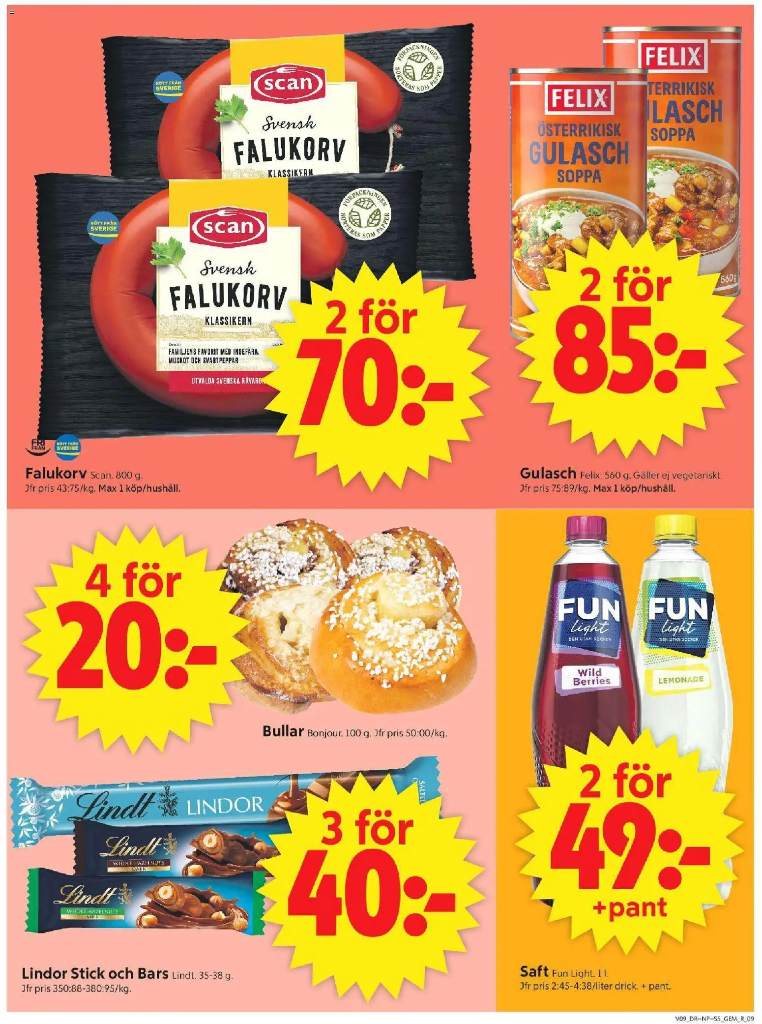 ICA Supermarket reklamblad aktuell från 23.02.2026 | Sida: 11 | Produkter: Gem, Galler, Falukorv, Soppa