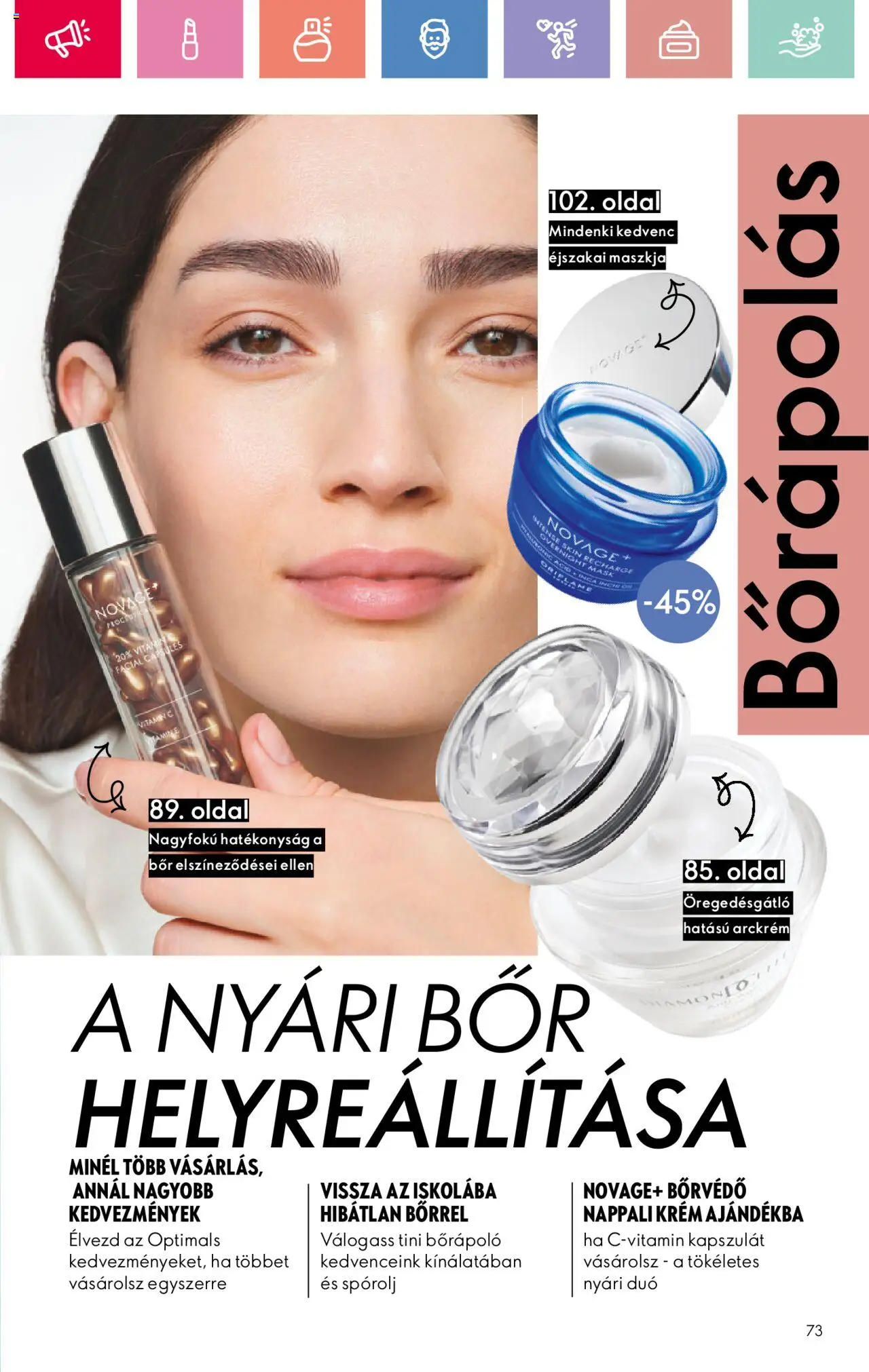 Oriflame akciós ujság - amely érvényes a következő dátumtól: 17.08.2025 | Oldal: 73 | Termékek: Arckrém, Vitamin c, Bor