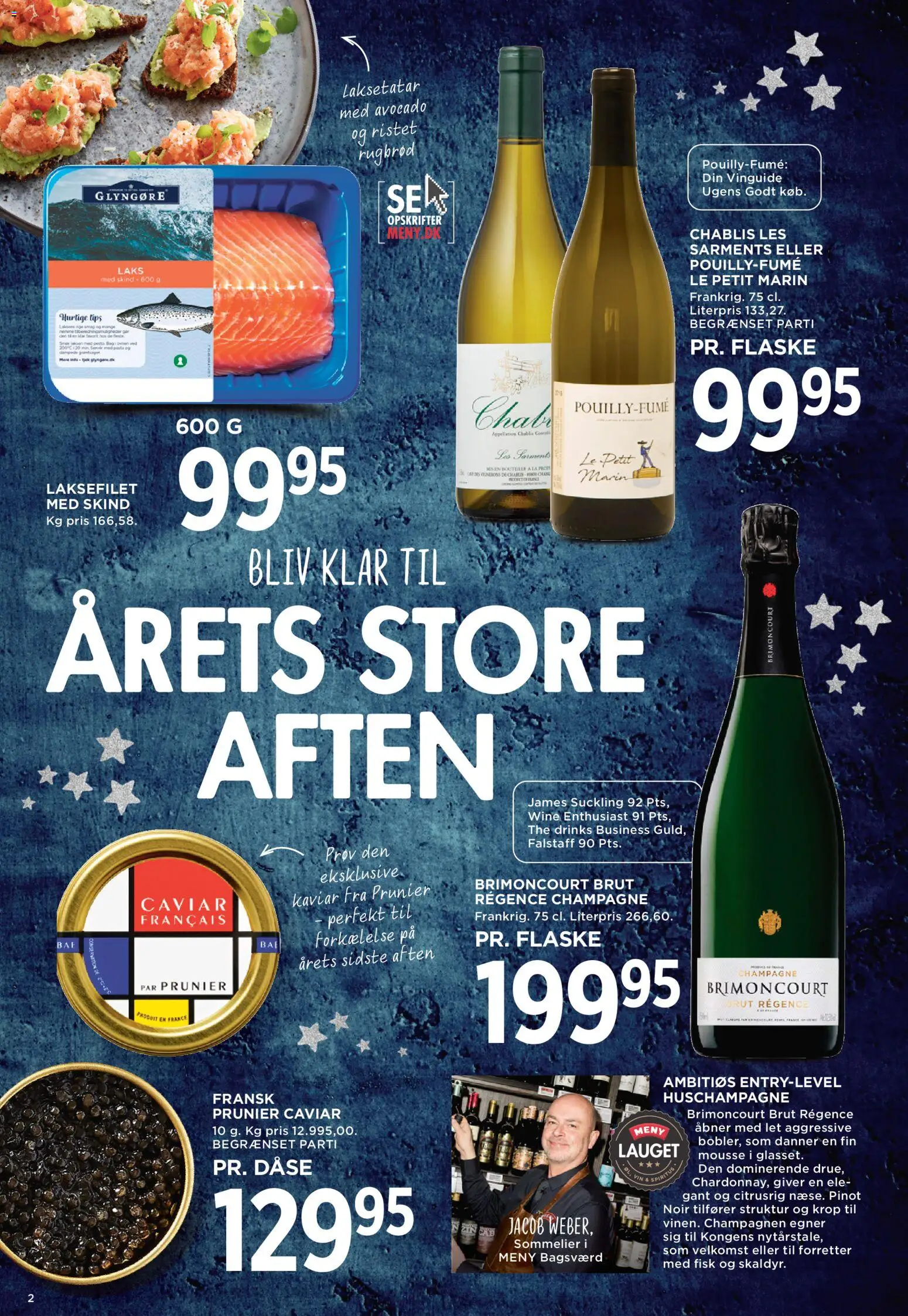 Meny tilbudsavis – gyldig fra 27.12.2025 | Side: 2 | Produkter: Vin, Fisk, Avocado, Søm