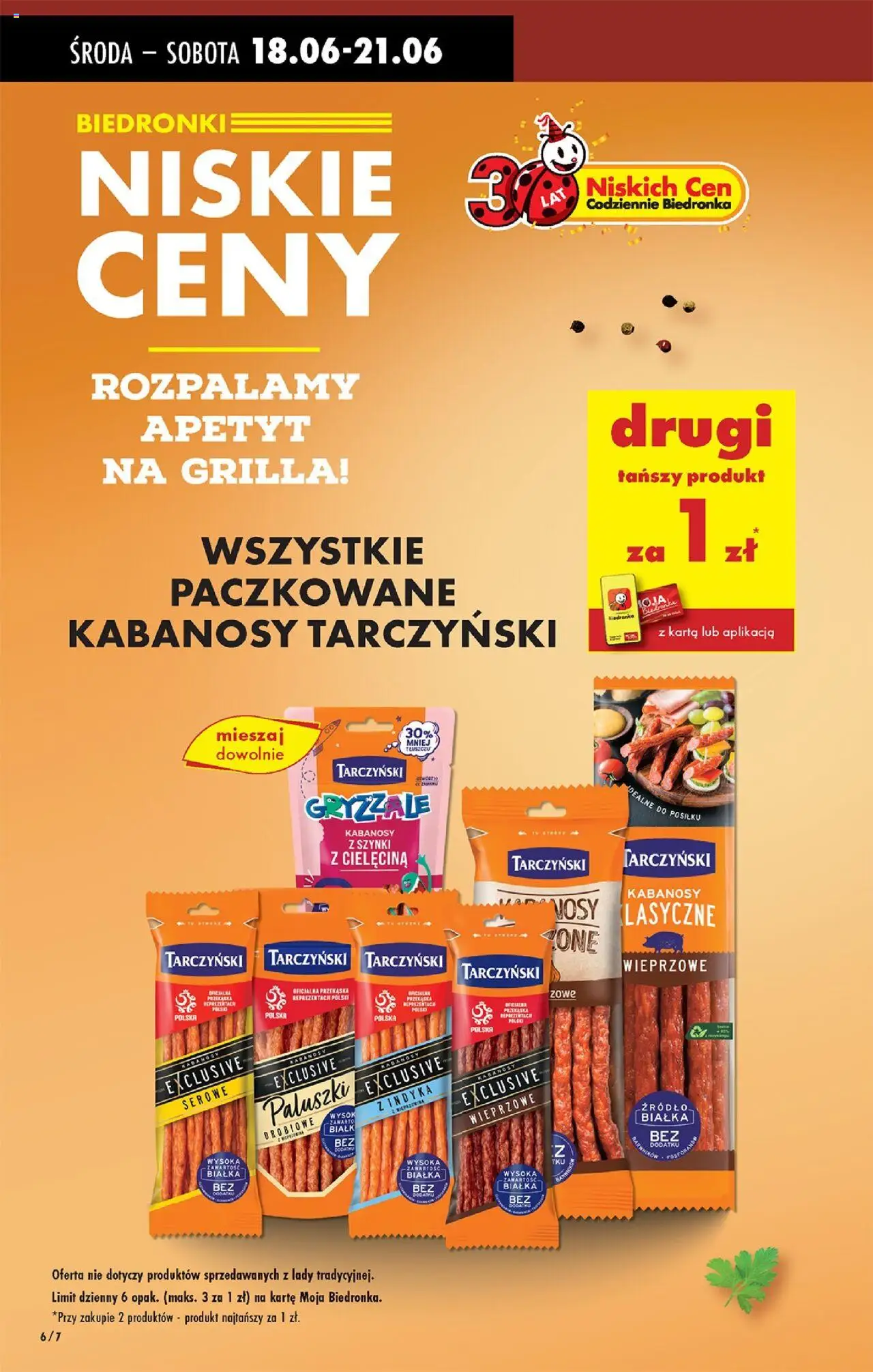Biedronka gazetka - Oferta W tym tygodniu od 18.06.2025 | Strona: 8 | Produkty: Karta, Kabanosy drobiowe, Kabanosy, Paluszki