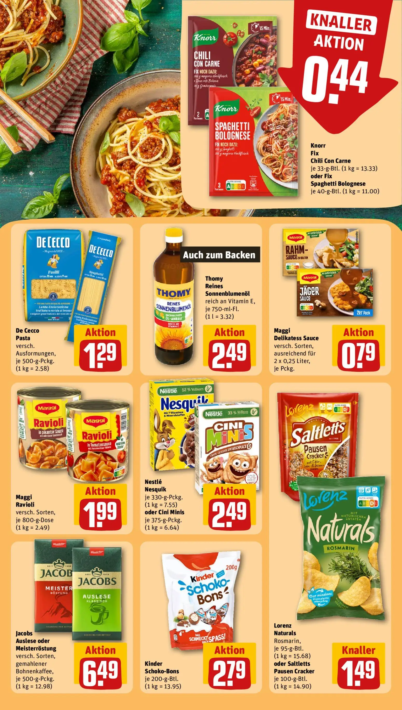 Rewe Prospekt 	 – gültig ab 29.12.2025 | Seite: 15 | Produkte: Knorr fix, Sonnenblumenol, Knorr, Pasta