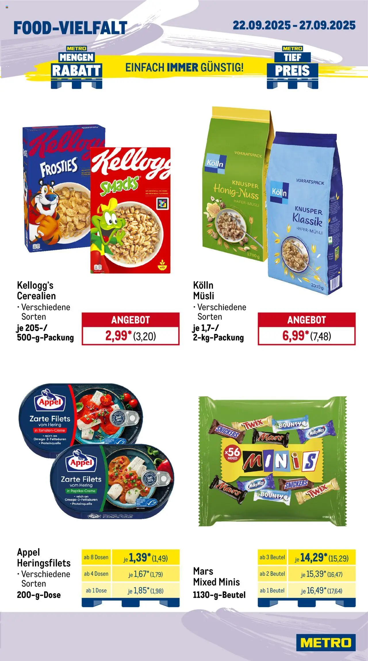 Metro Prospekt 	 – gültig ab 22.09.2025 | Seite: 11 | Produkte: Musli, Kolln, Mars, Twix