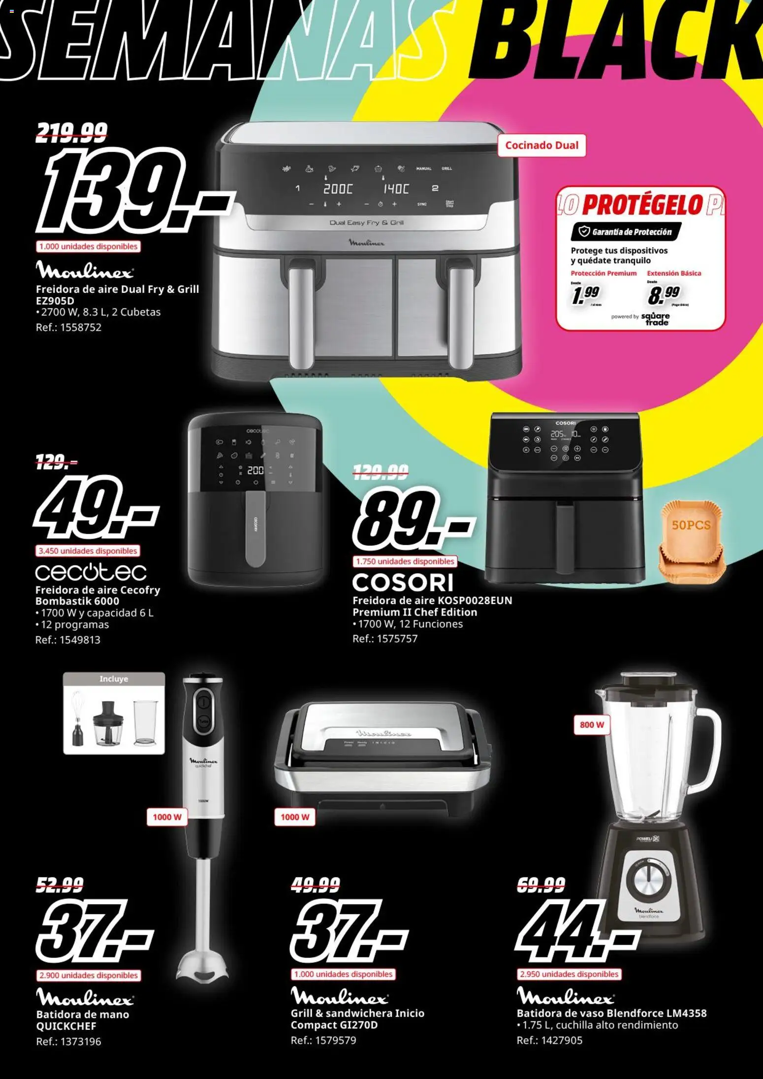 Media Markt Black Friday │ válido desde el 03.11.2025 | Página: 39 | Productos: Batidora, Sandwichera, Freidora