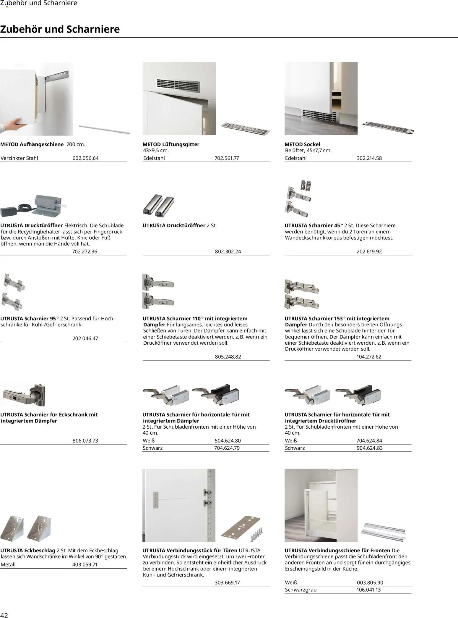 Ikea Küchen  – gültig ab 02.01.2026 | Seite: 42 | Produkte: Tür, Hochschrank