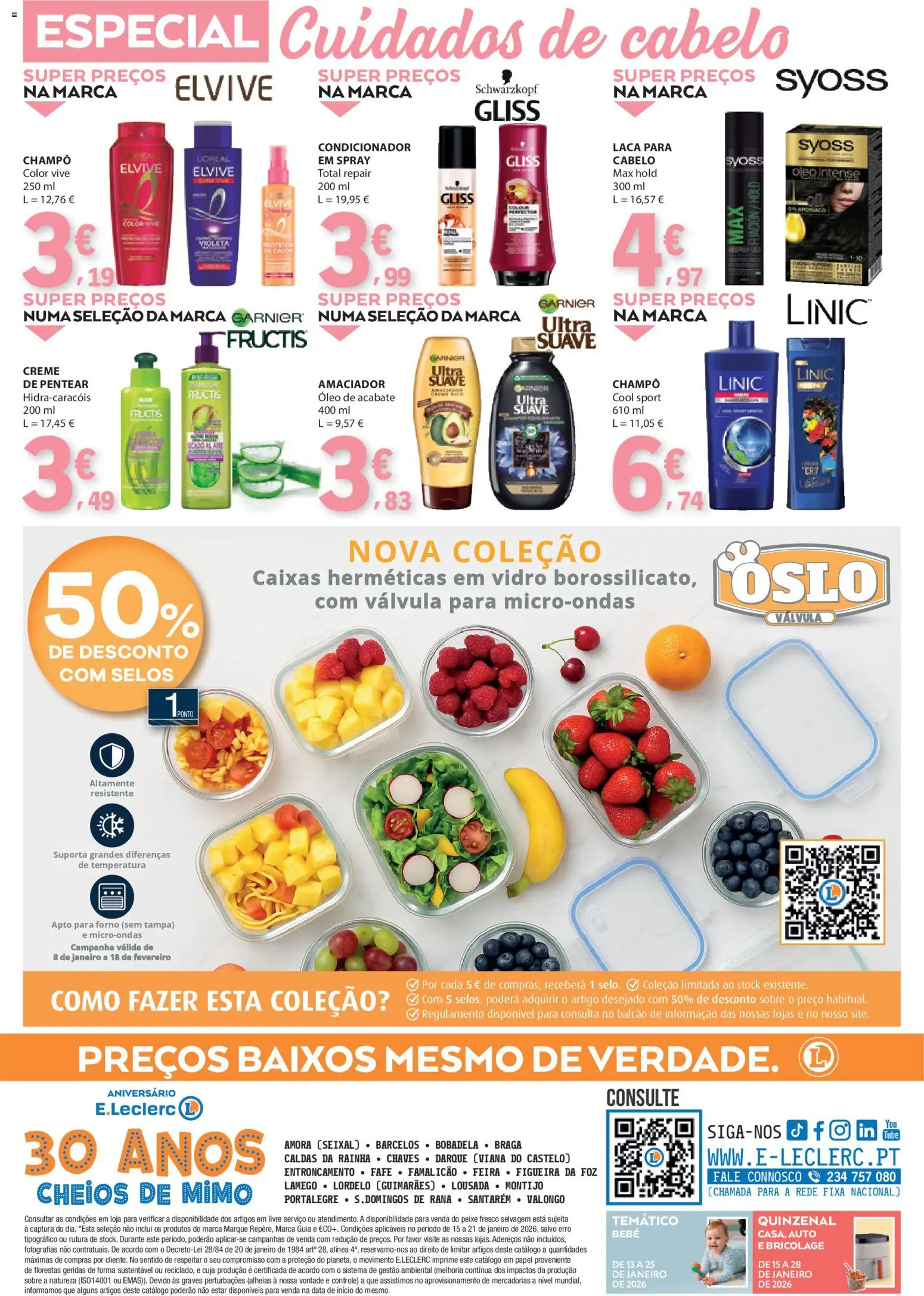 E.Leclerc folheto │ válido de 15.01.2026 | Página: 36 | Produtos: Forno, Condicionador, Peixe, Creme