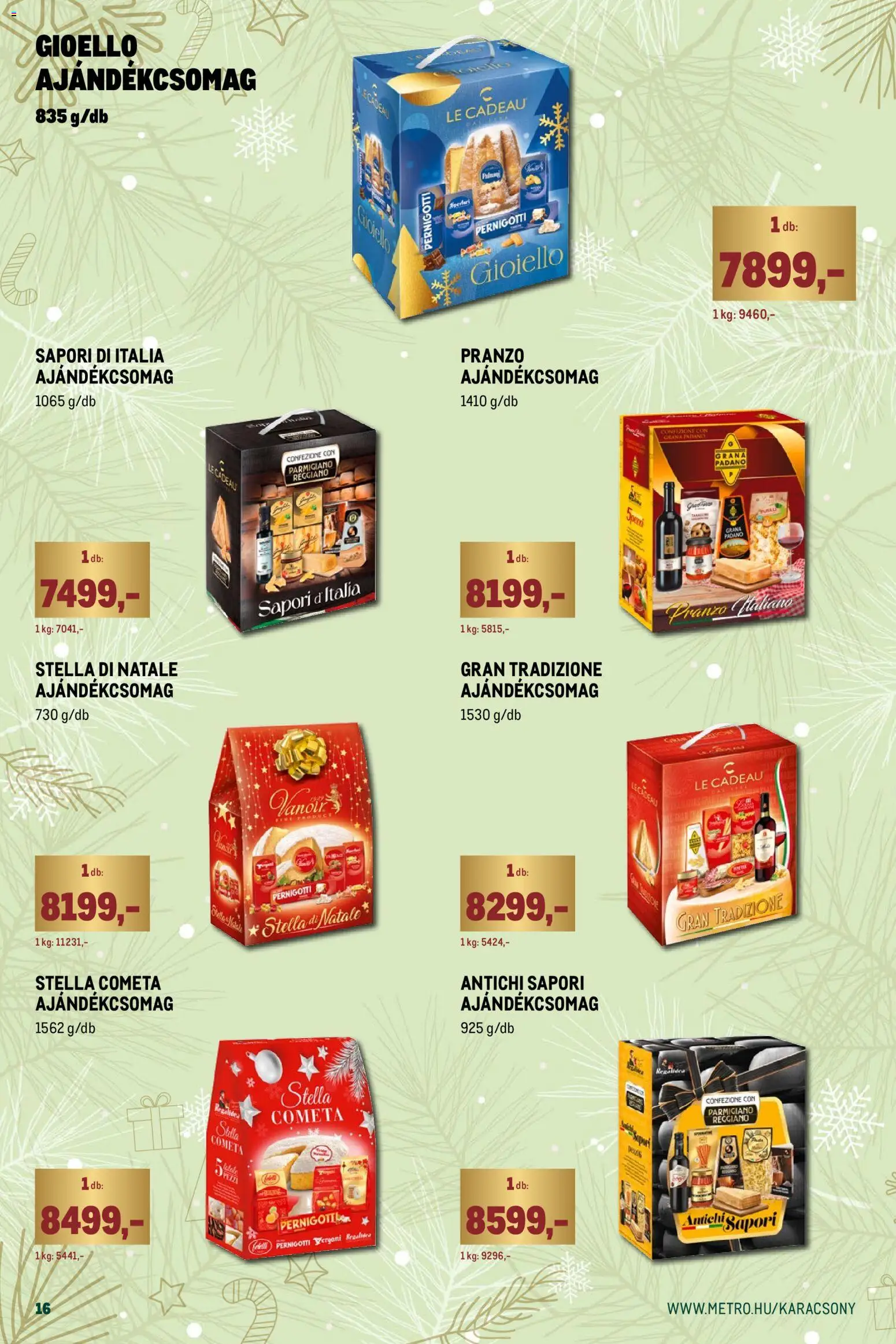 Metro akciós ujság - amely érvényes a következő dátumtól: 01.12.2025 | Oldal: 16 | Termékek: Grana padano