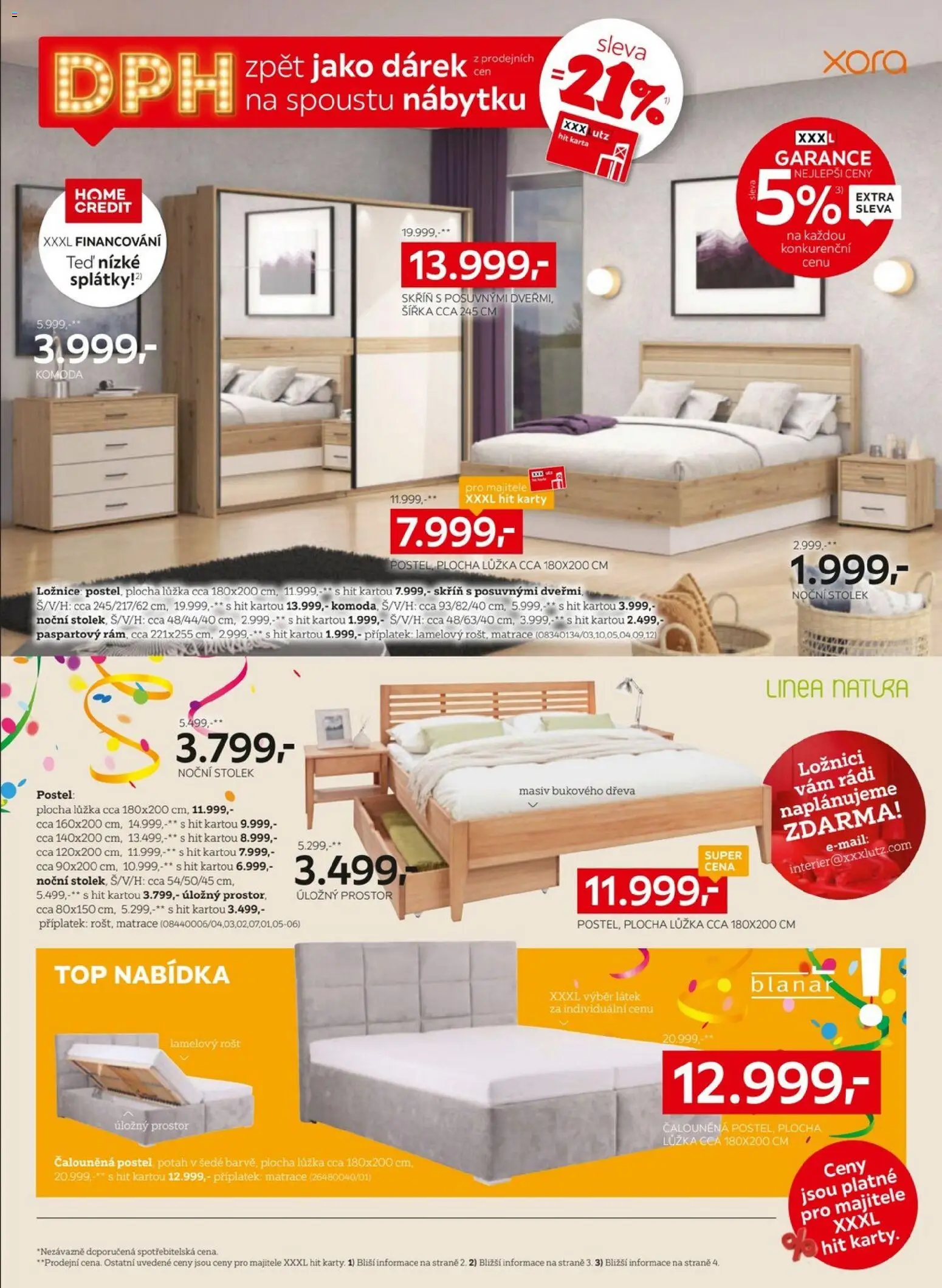 XXXLutz leták - DPH zpět jako dárek od 02.02.2026 | Strana: 6 | Produkty: Postel, Matrace, Komoda, Stolek