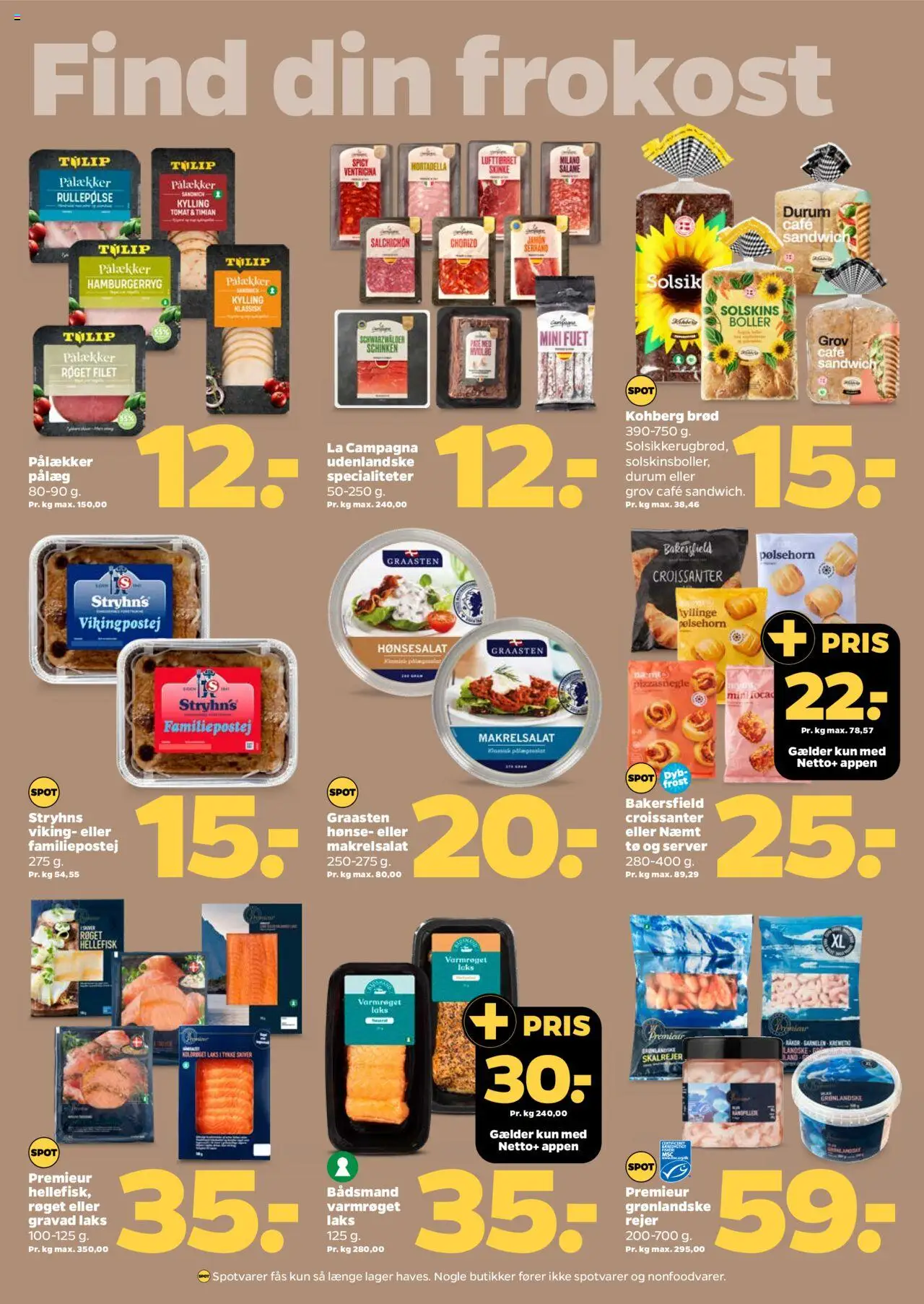 Netto Tilbudsavis gyldig fra 05.07.2025 | Side: 9 | Produkter: Brød, Pølsehorn, Rullepølse, Hamburgerryg