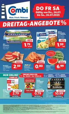 Combi Dreitag-Angebote gültig ab dem 24.07.2025