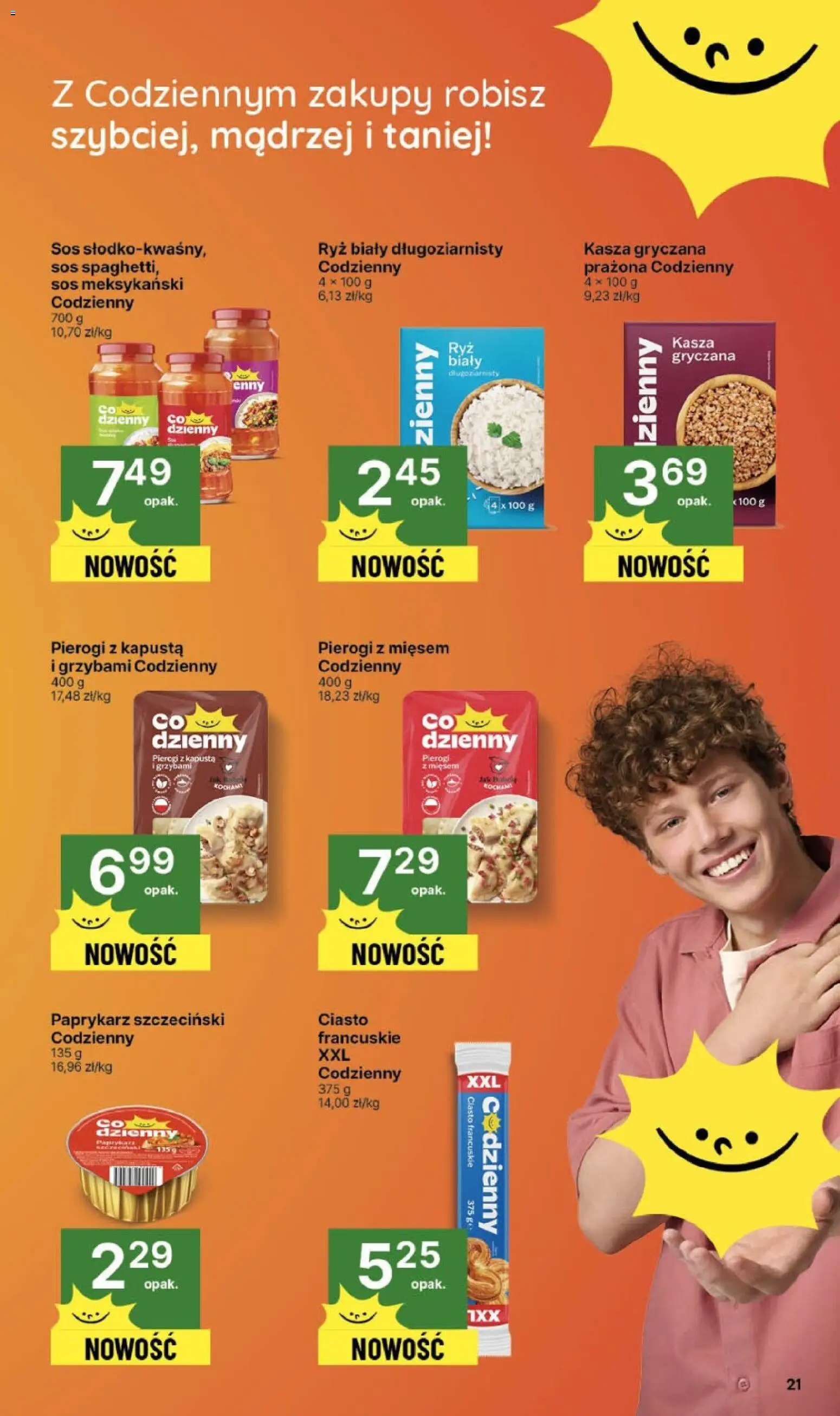 Delikatesy Centrum Gazetka od 30.10.2025 | Strona: 21 | Produkty: Kapusta, Kasza, Paprykarz, Ciasto